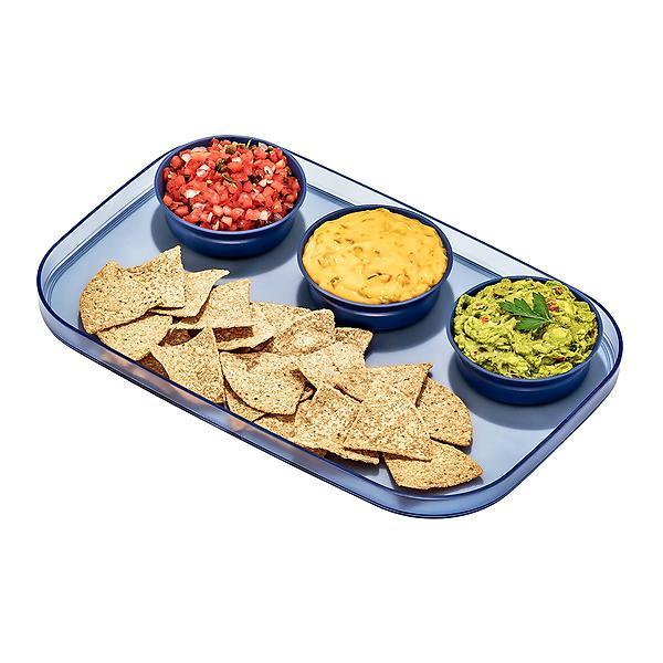 madesmart Dipware Large Serving Tray Blue