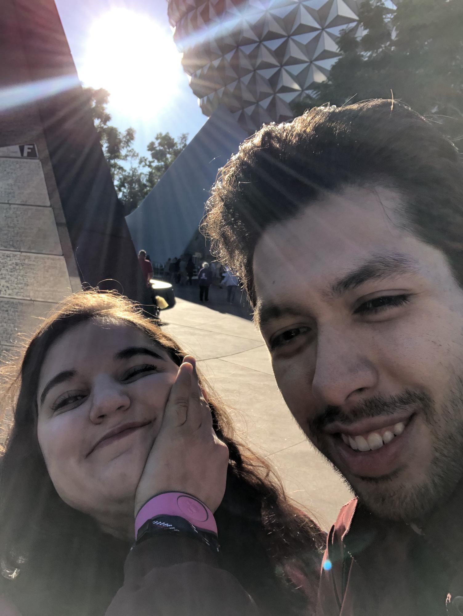 Having fun at EPCOT