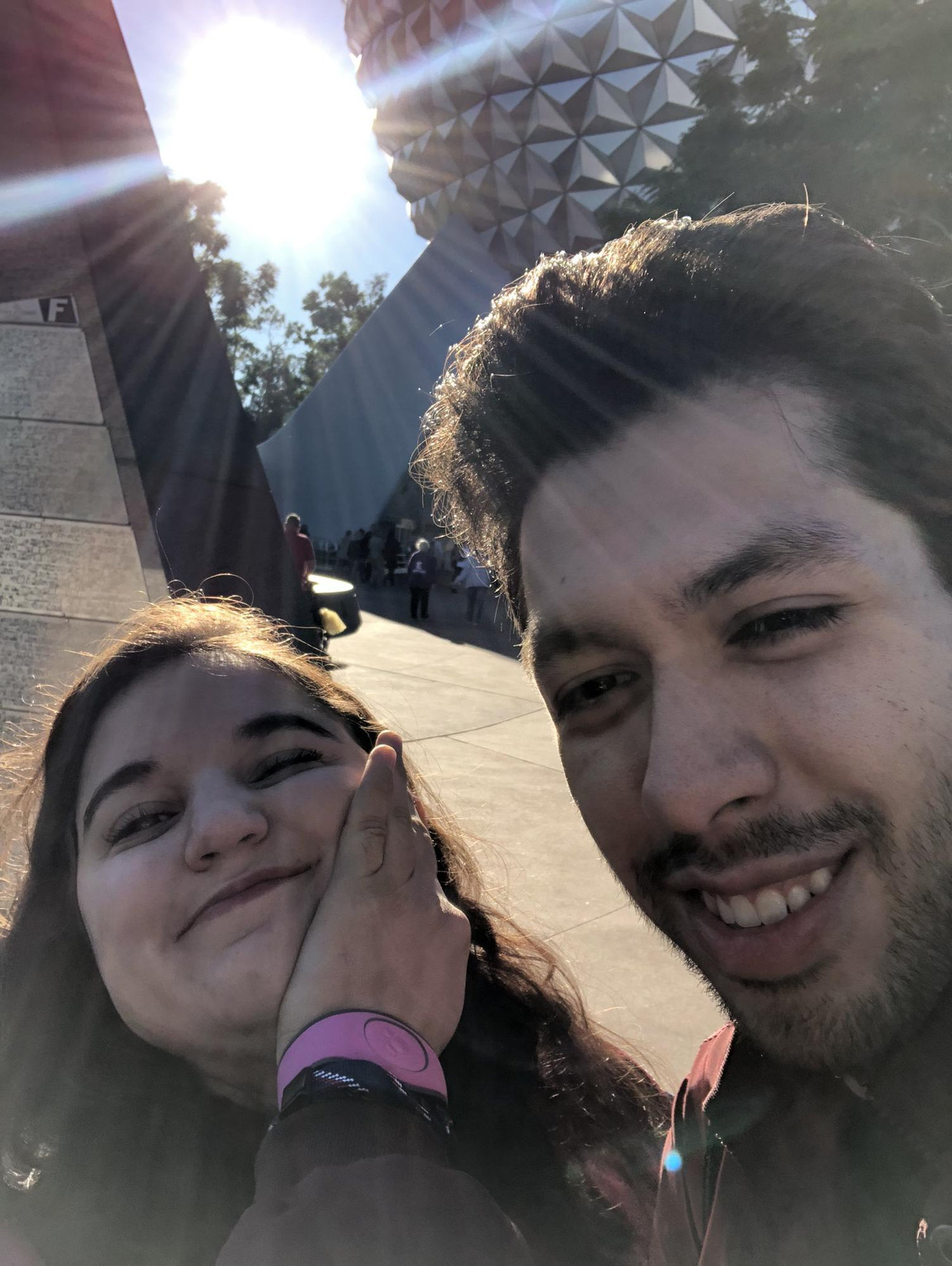 Having fun at EPCOT