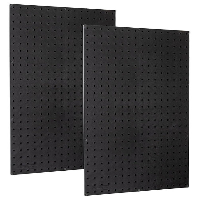 Made in USA Wallpeg Pegboard Panels Garage Organization - Wall Storage Kit (PB-2 B) (2) ea - 24" x 16" Peg Board Tool Organizer Panel Set - Garage Organizer Kit