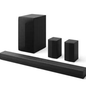 LG - 5.1-Channel S60TR Home Theater Soundbar with Wireless Subwoofer and Rear Speakers, Dolby Audio - Black