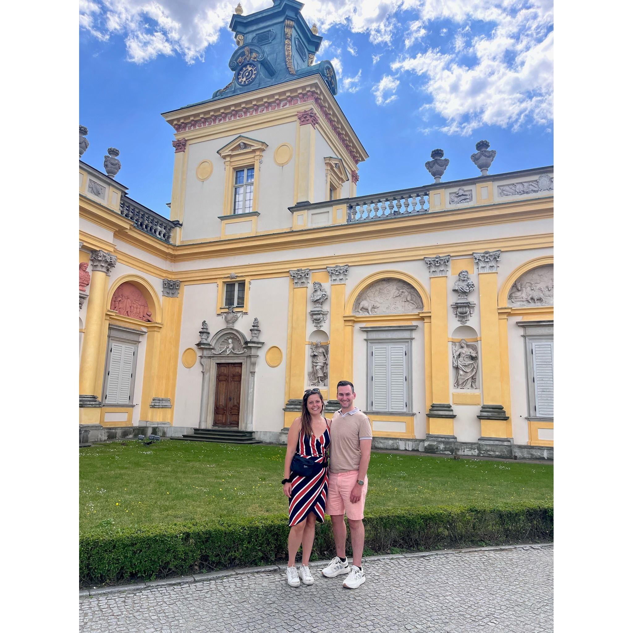 In front of Wilanów Palace