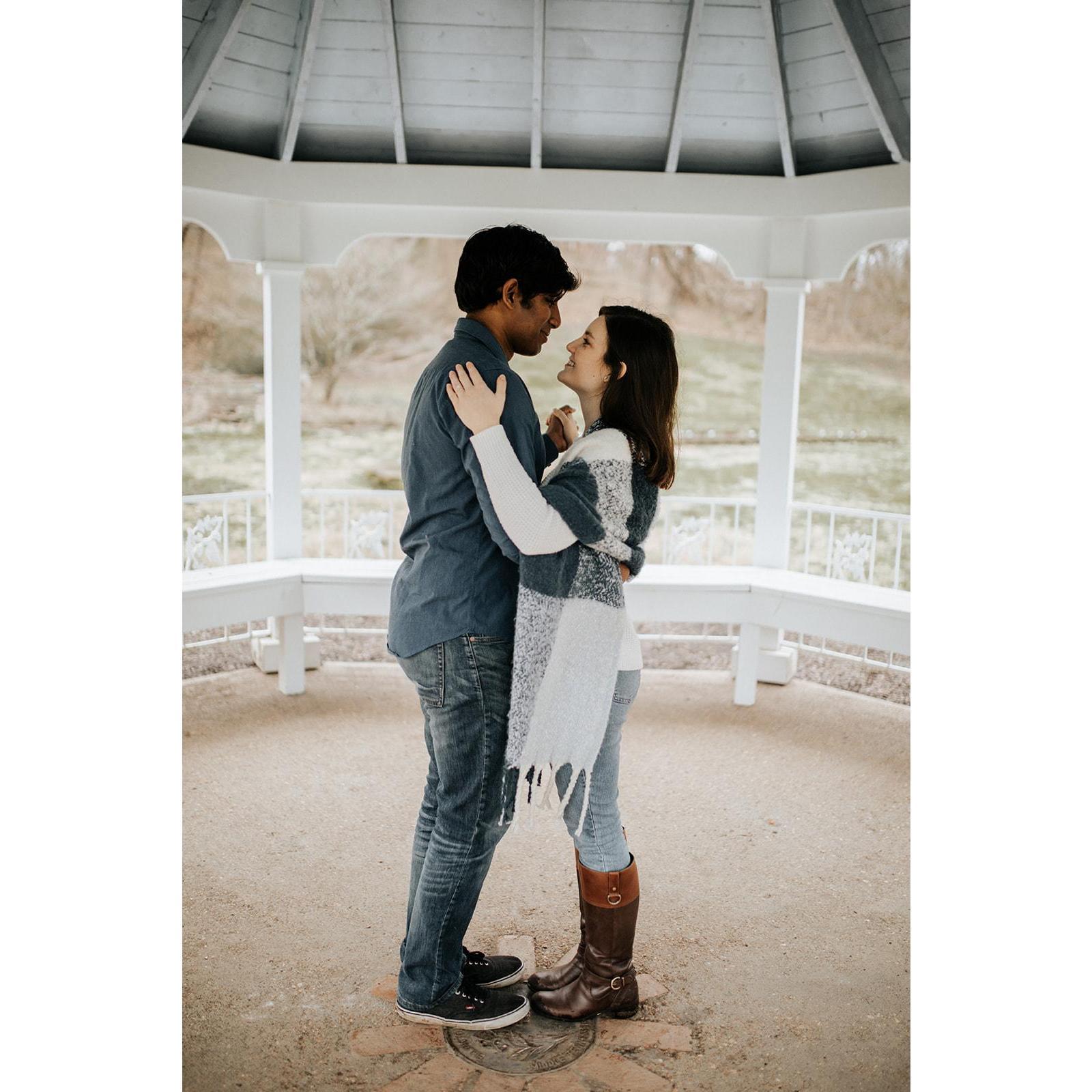 We learned to waltz one time and sometimes we break out into a clumsy attempt of this beautiful dance!