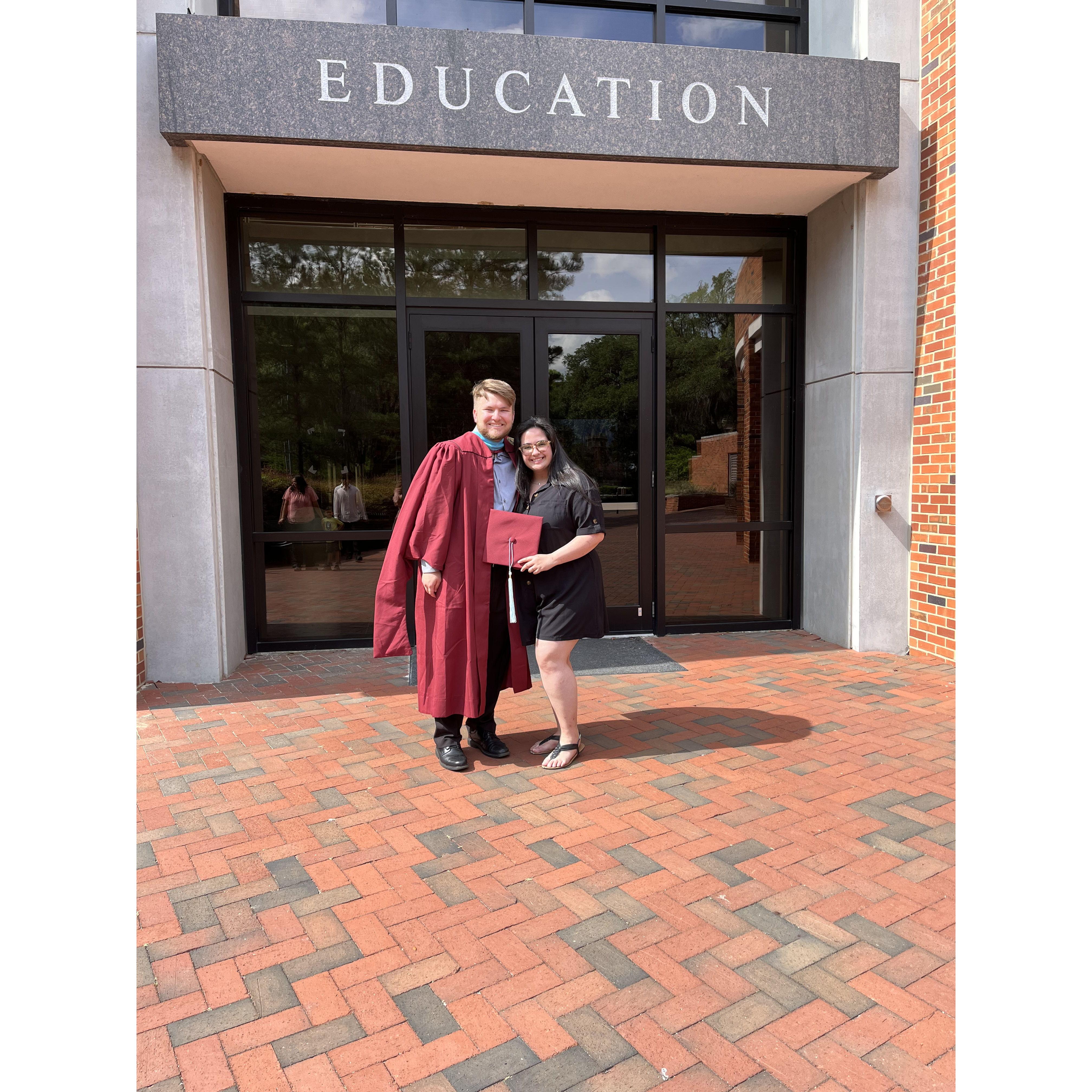 Jack graduates from FSU w/ his Master's of Science in Sport Psychology! May 2023