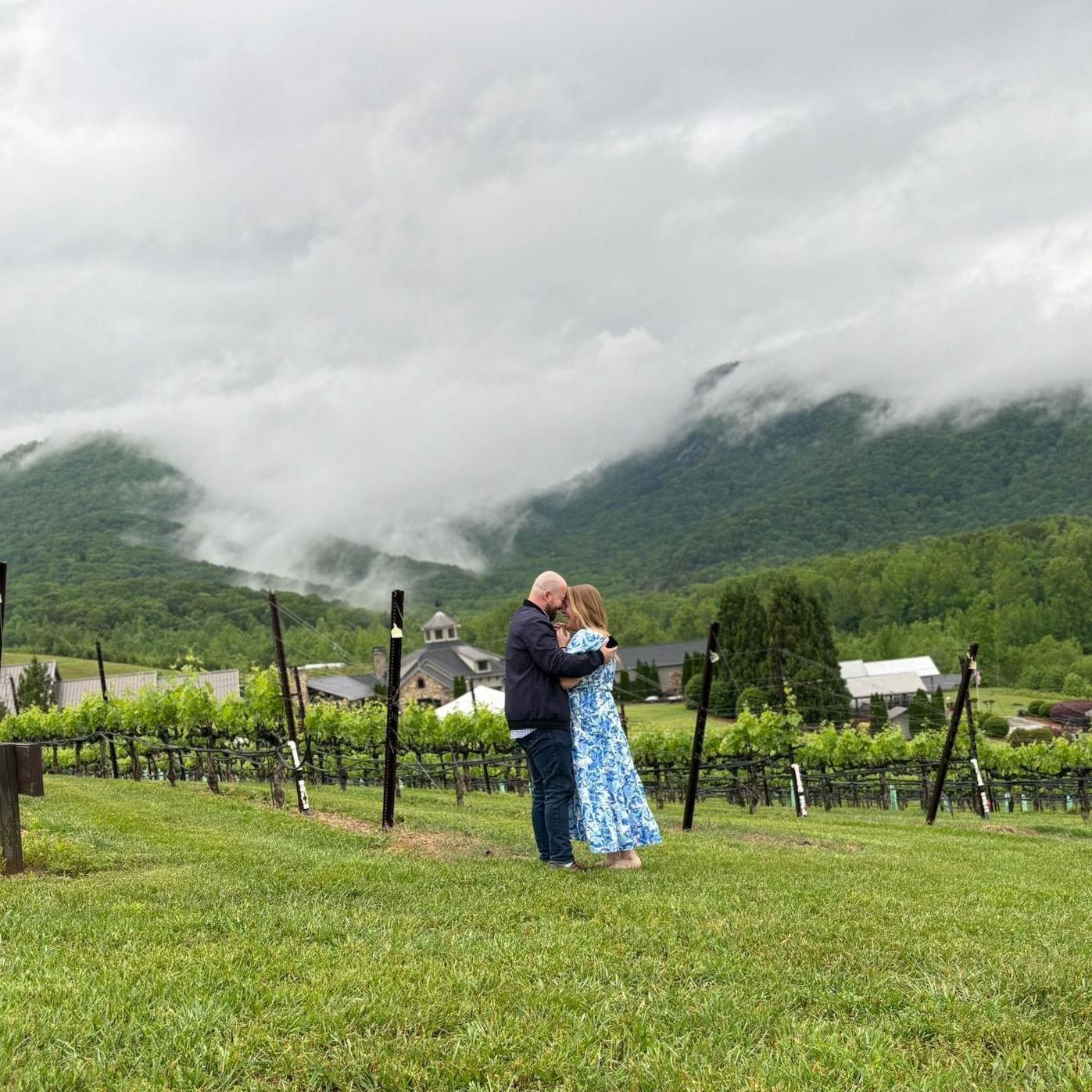 We LOVE the way the clouds looked on the mountain right after the rain stopped.