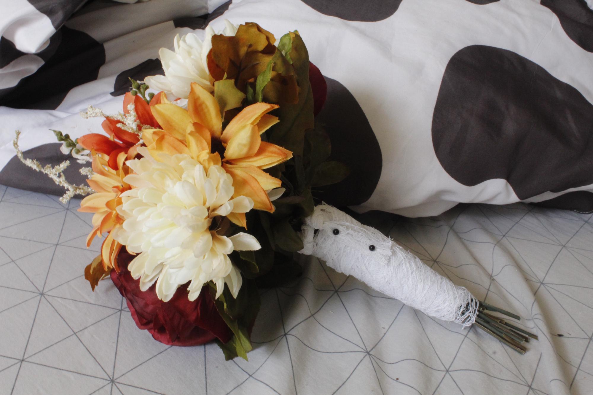 Another angle of the bridesmaid's bouquet.