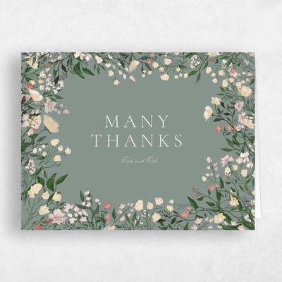 Multi-Colored Wedding Thank You - Melody Landscape