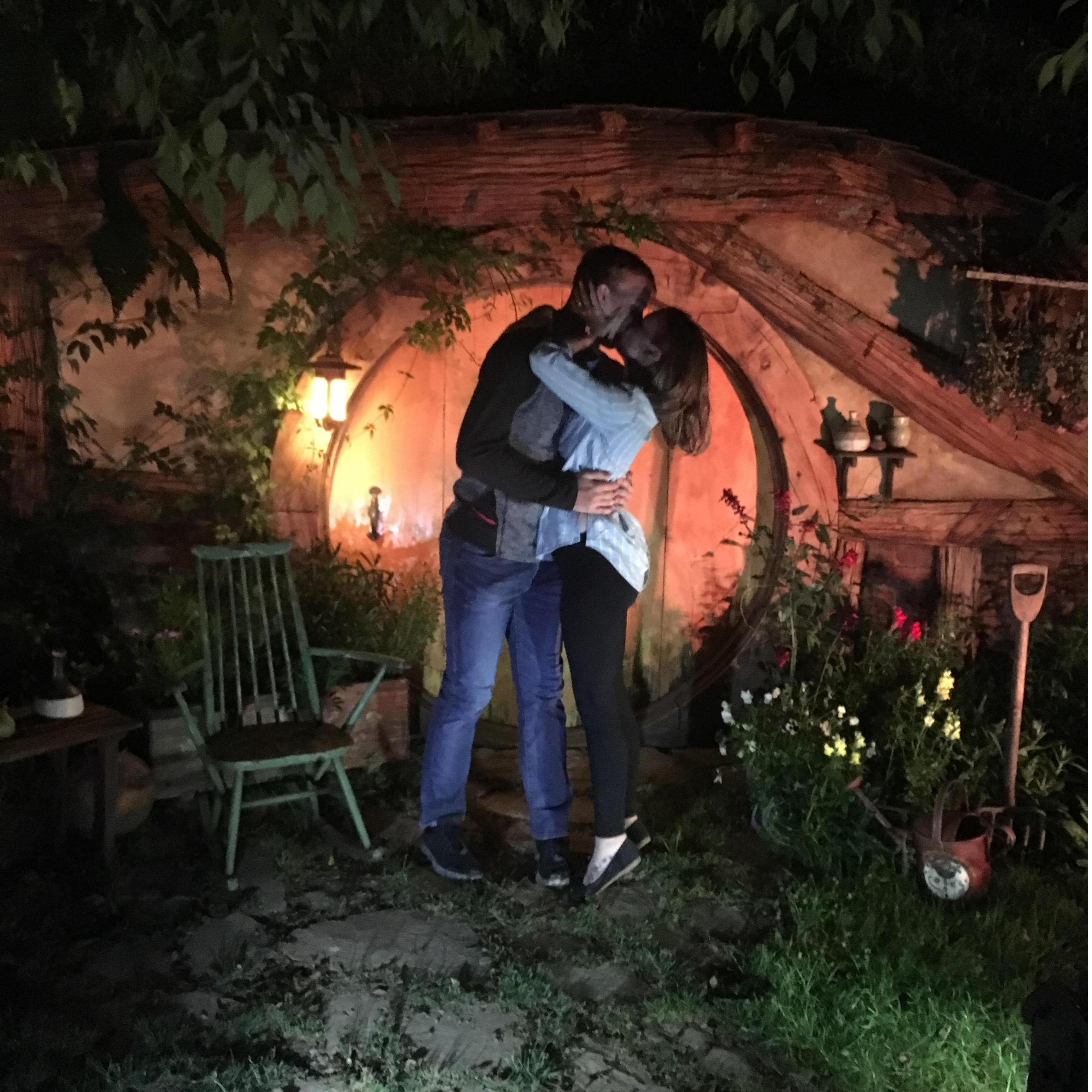 Getting engaged in Hobbiton!