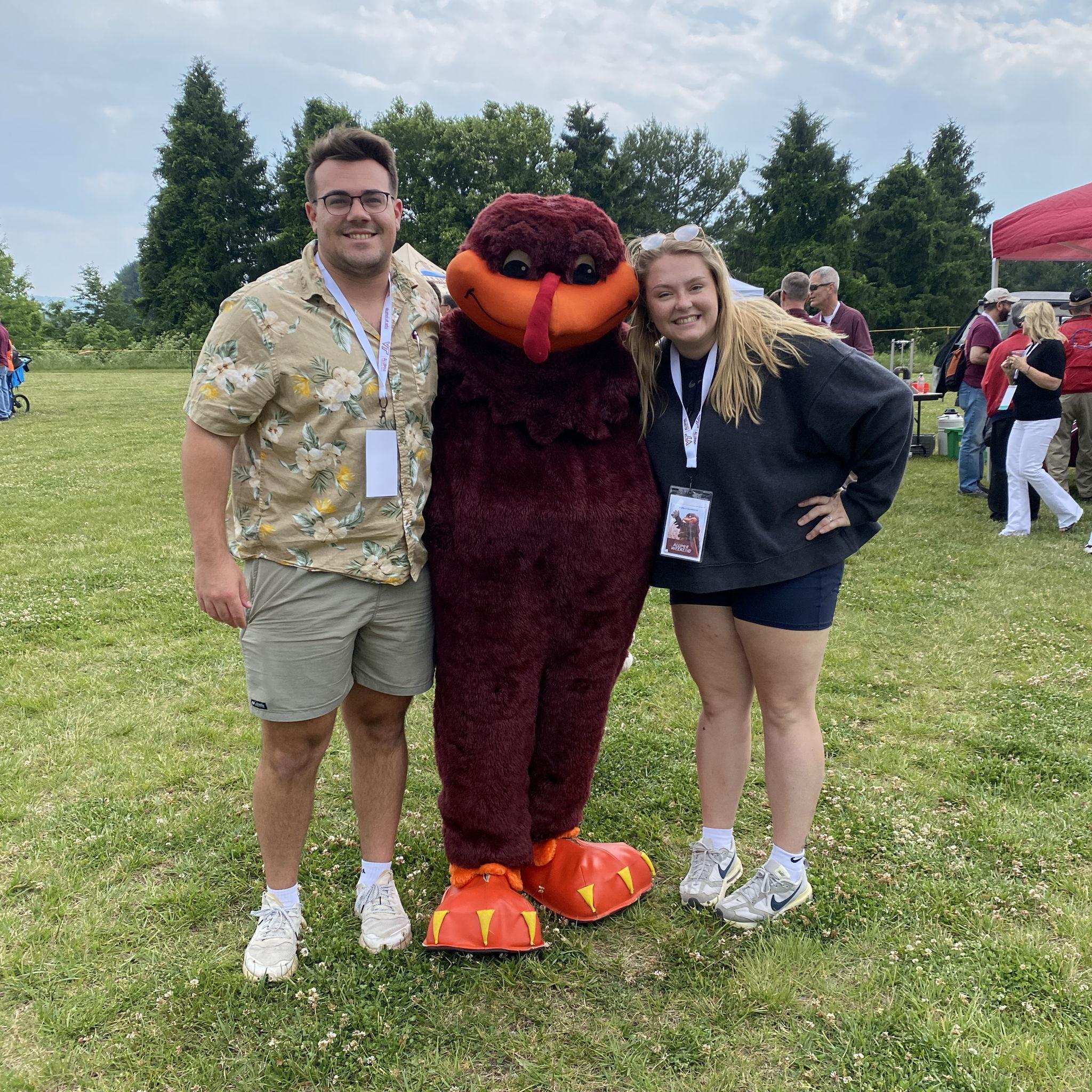 06/09/2023- Their first time attending Alumni Weekend (ft. the Hokiebird!)