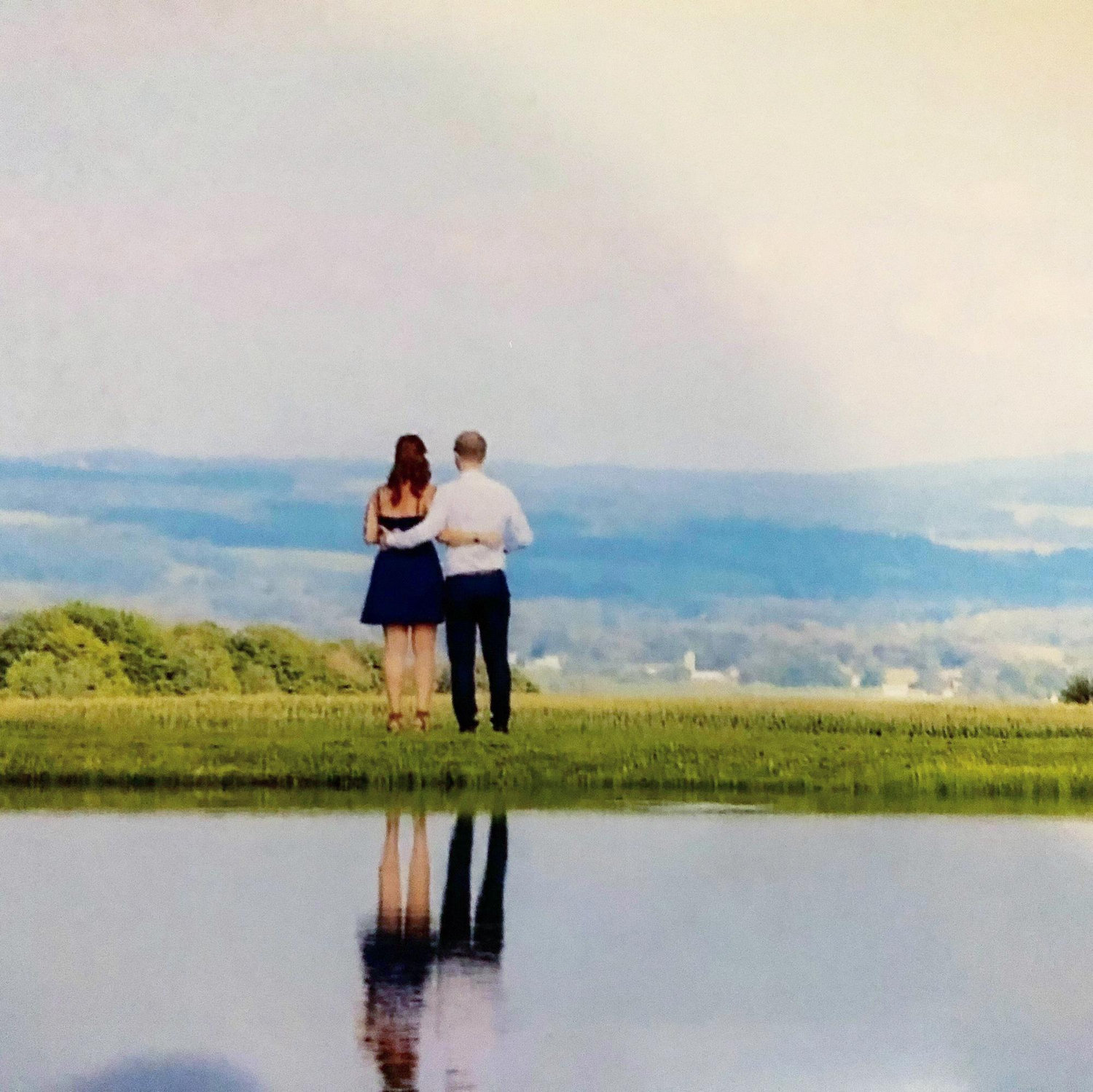 Sharing a moment at Rich's cousin Brooke's wedding and we were captured on camera by the photographer