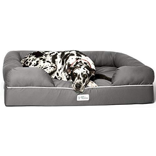 PetFusion Ultimate Dog Bed, Orthopedic Memory Foam, Multiple Sizes/Colors, Medium Firmness, Waterproof Liner, YKK Zippers, Breathable 35% Cotton Cover, Cert. Skin Contact Safe, 2yr. Warranty