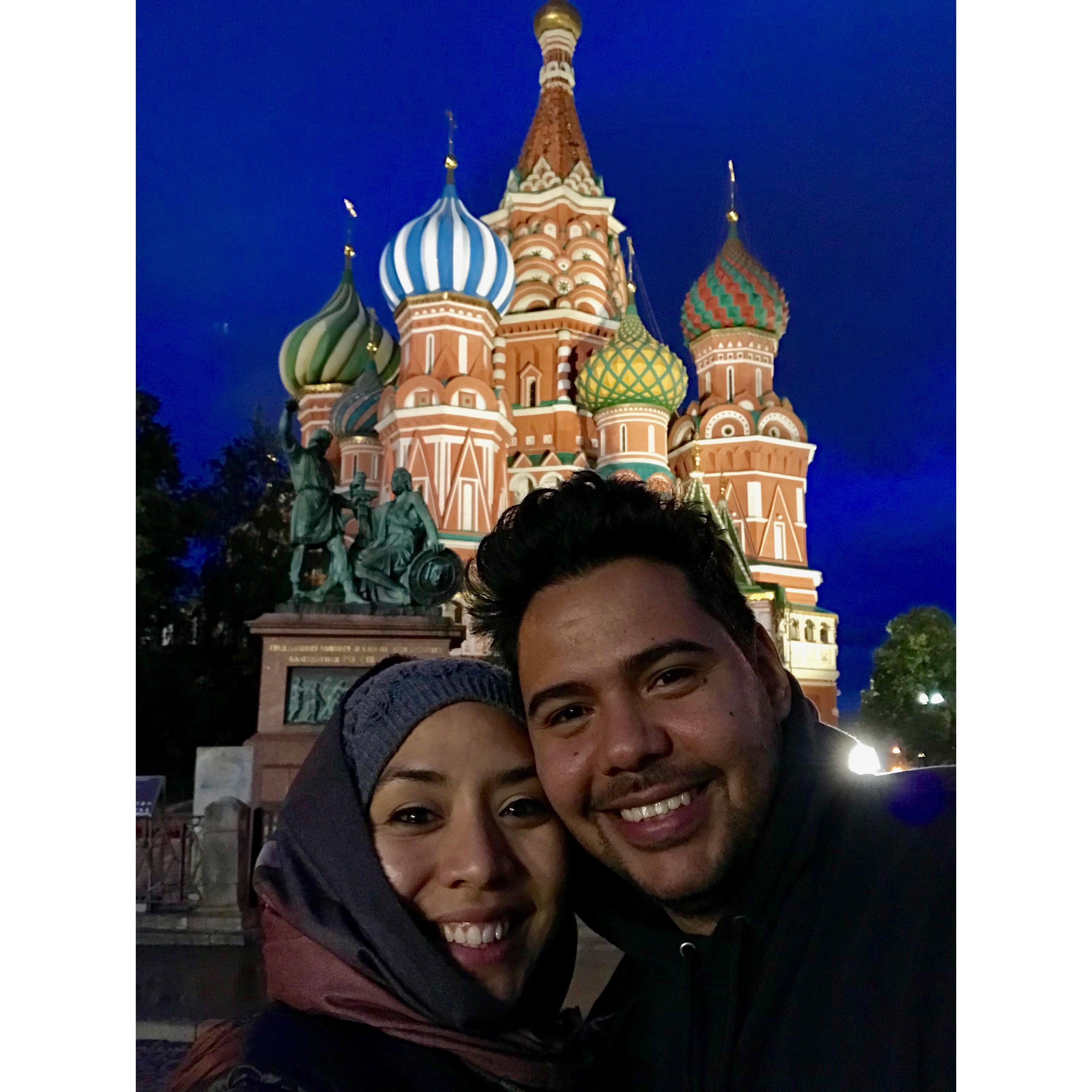 Russia ... a couple days before he popped the question :)