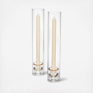 Sancia Taper Holder with Sleeve, Set of 2