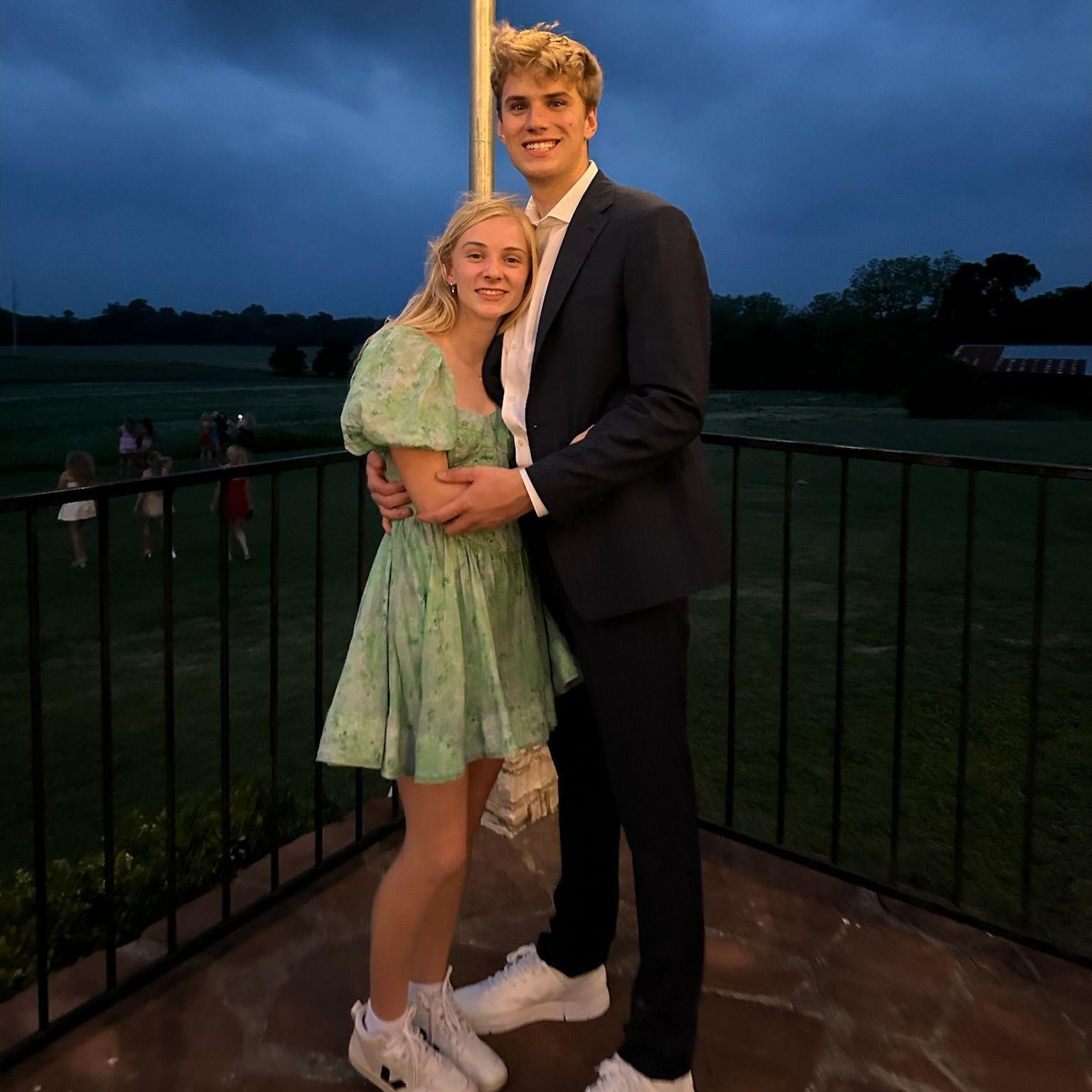 Luke and Sydney at her sorority's semi-formal.