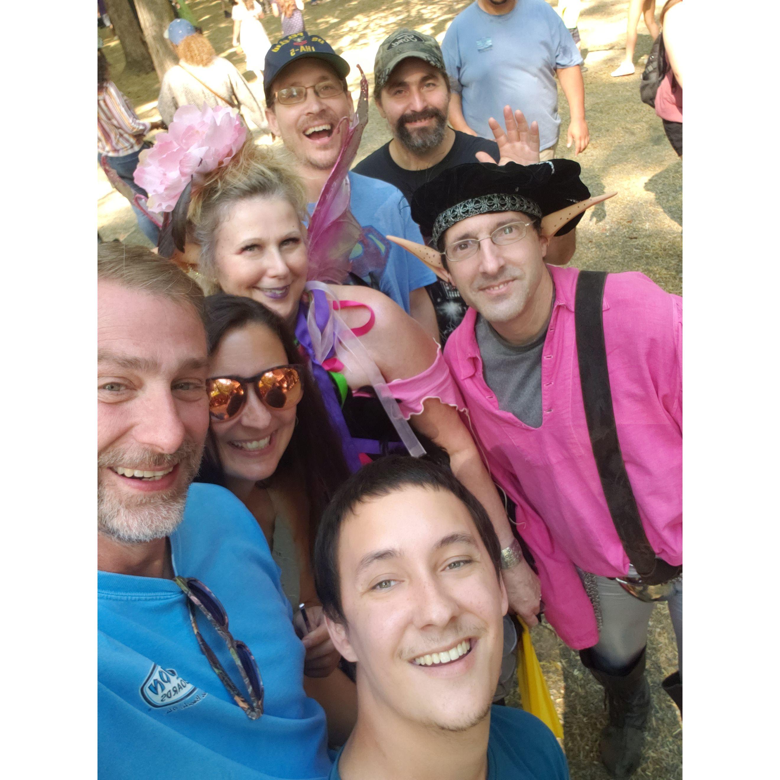 Renaissance festival fun with family & friends