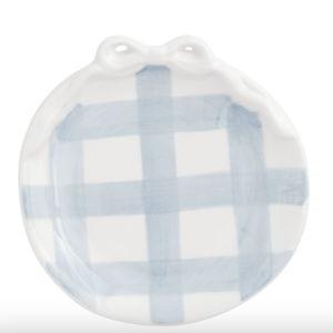 Gingham Bow Ring Dish