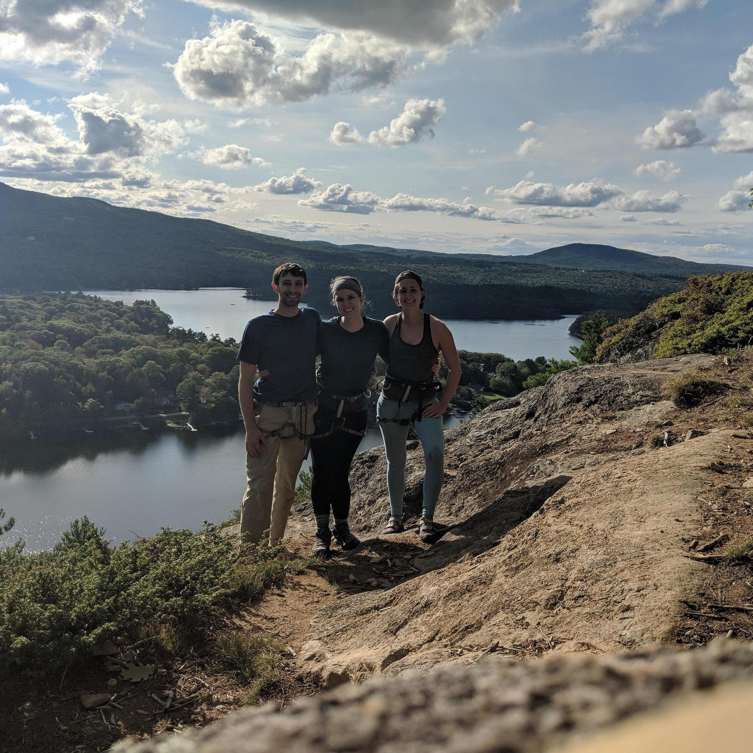 Rock climbing in Camden Hills on the Verticles!