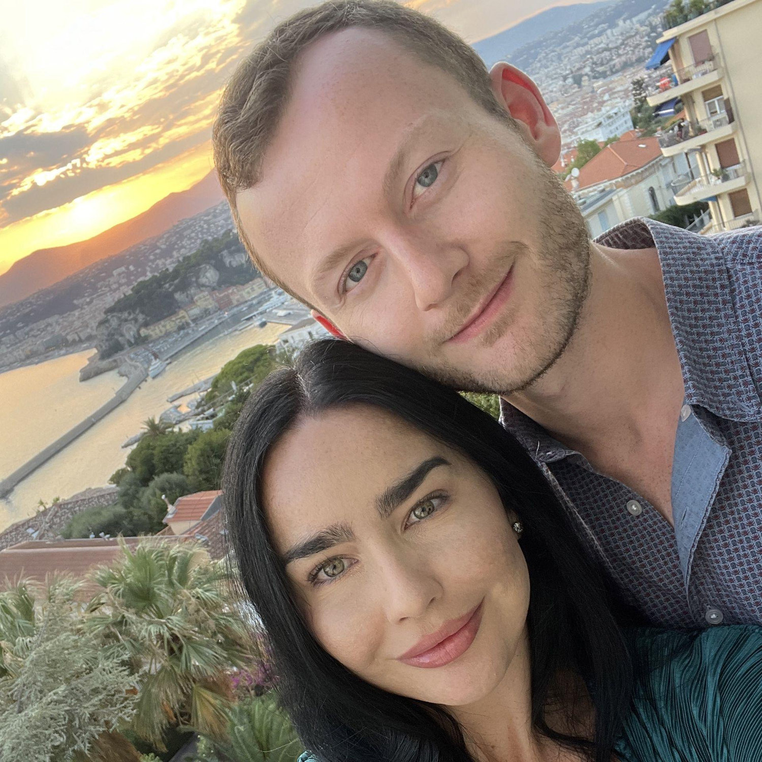 Our first big trip together in Nice, France. My sister Michelle came too!