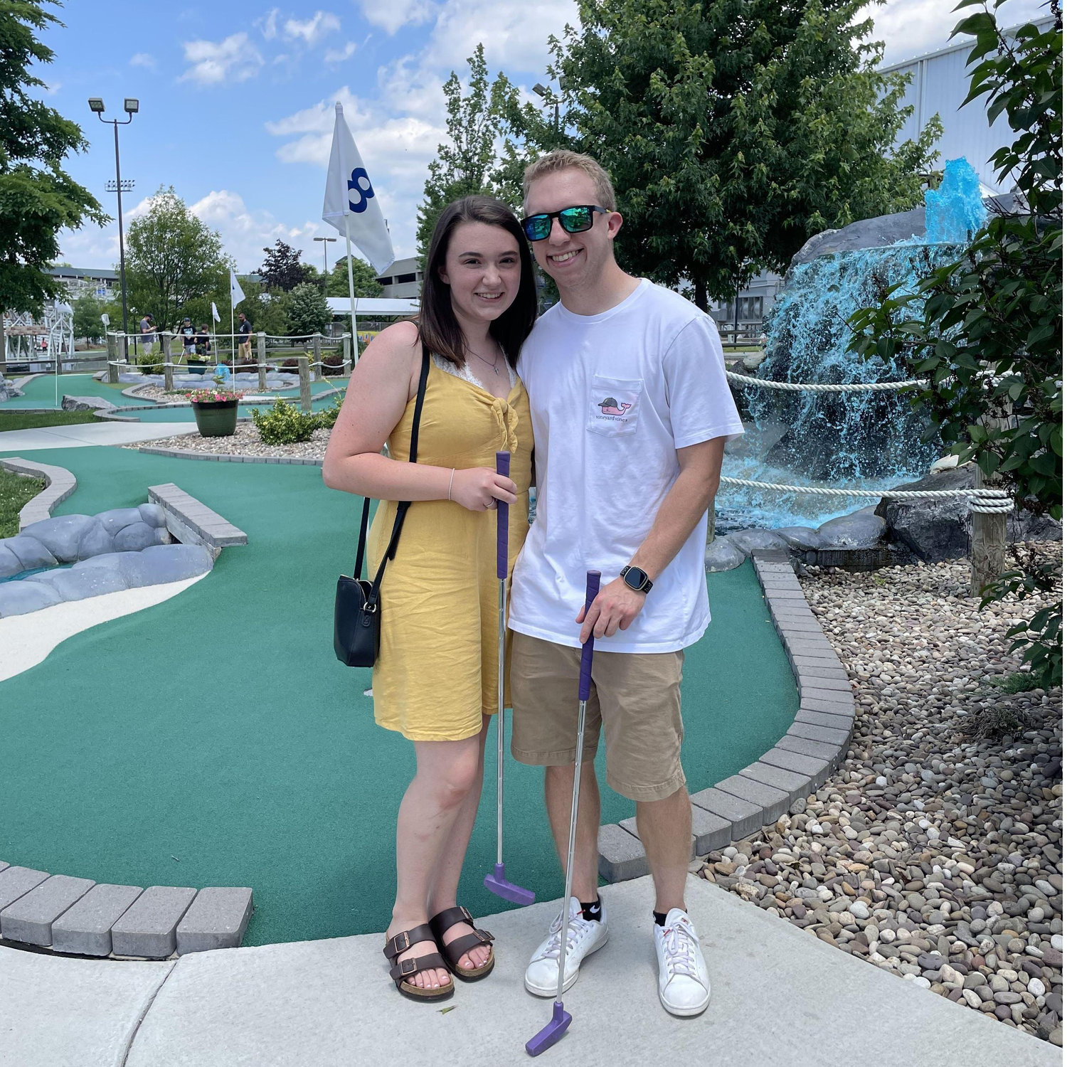 Randee's first time at Lakemont park! It also instilled our love of competing at mini golf.