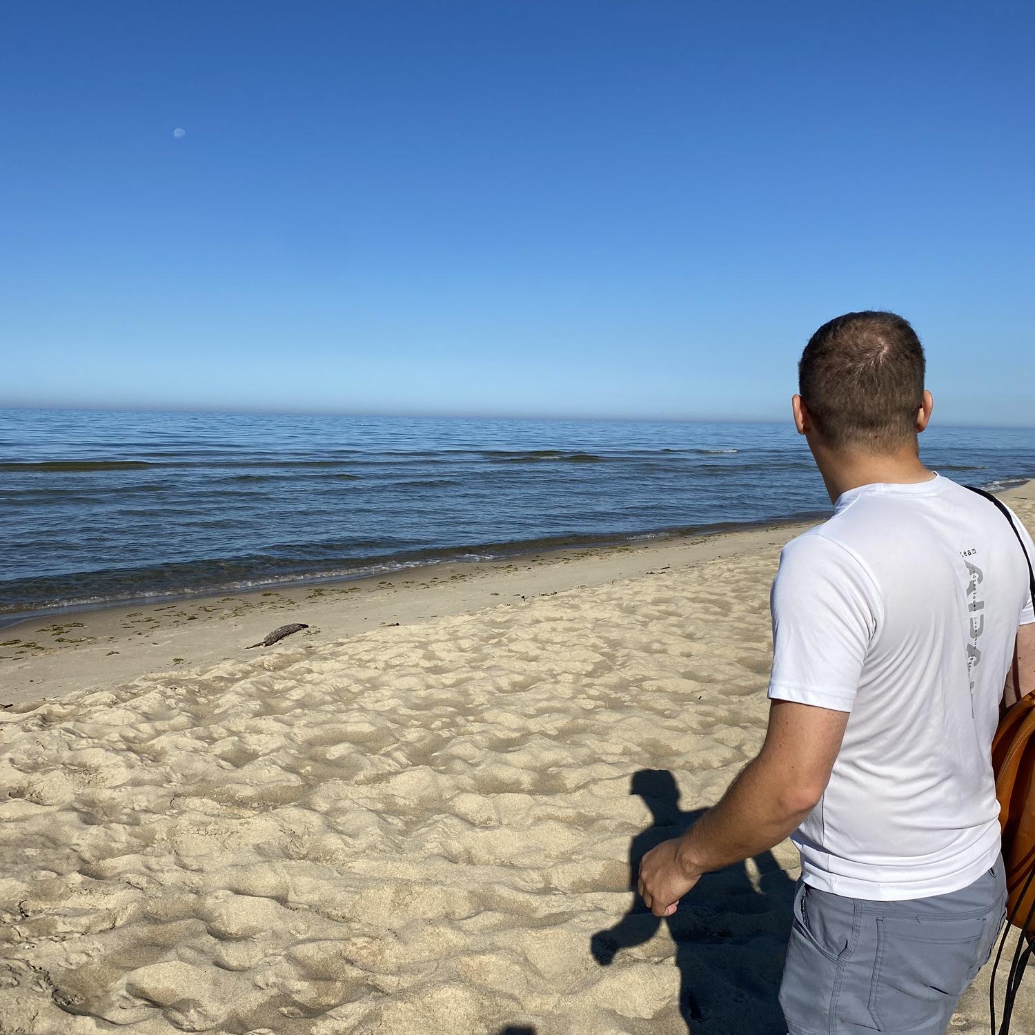At Lake Michigan