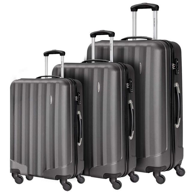 Durable 3 Pcs Luggage Sets, Hardshell Spinner Suitcase with TSA Approved Locks,Lightweight Carry on Suitcase
