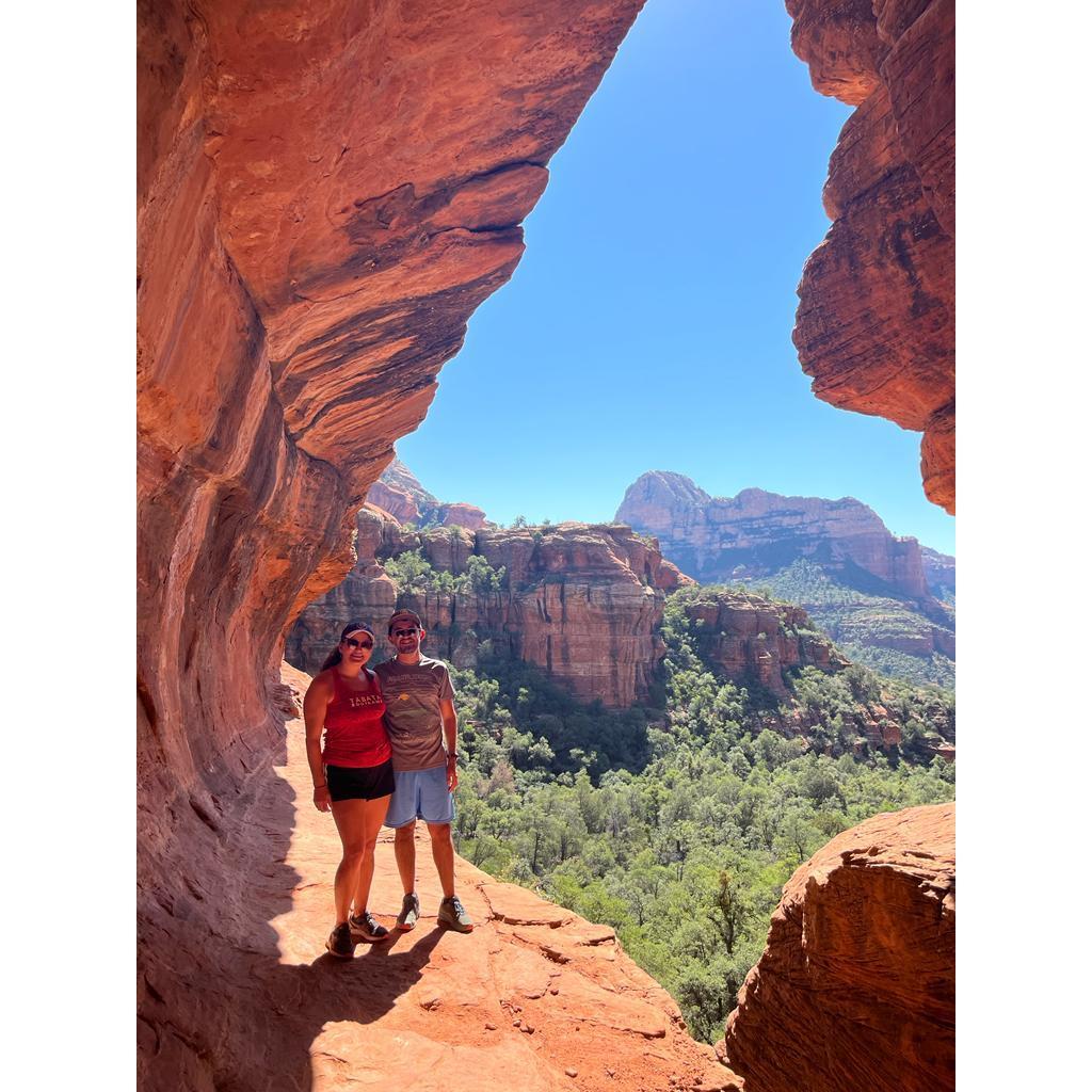 Here we're in Sedona, AZ, specifically in the Subway Pass - isn't it cool? (2022)