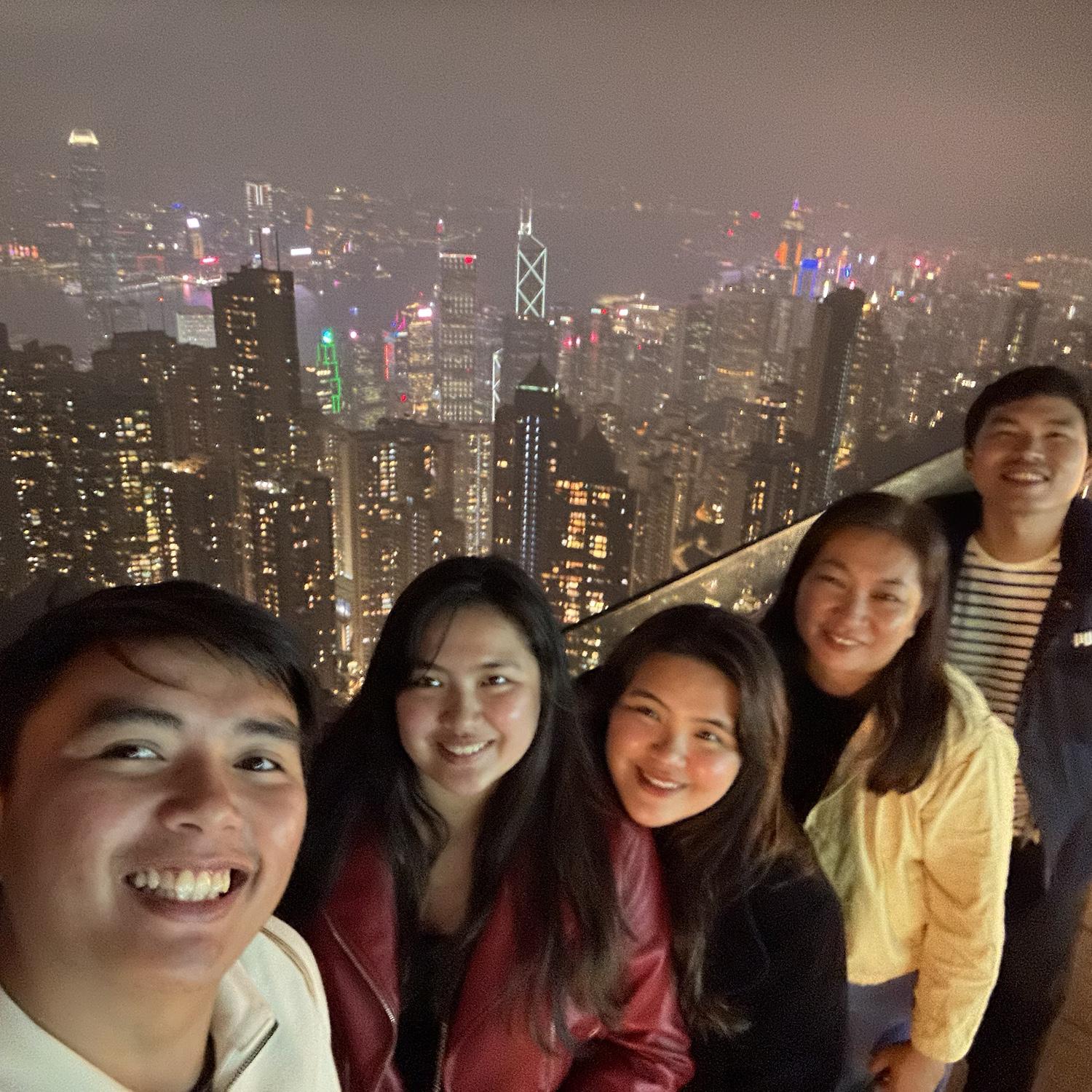 We traveled to Hong Kong. Originally, Clarisse’s travel buddies were her mom and sister, but times have changed. The more, the merrier—now Kaimo and Nicolo are on the list.