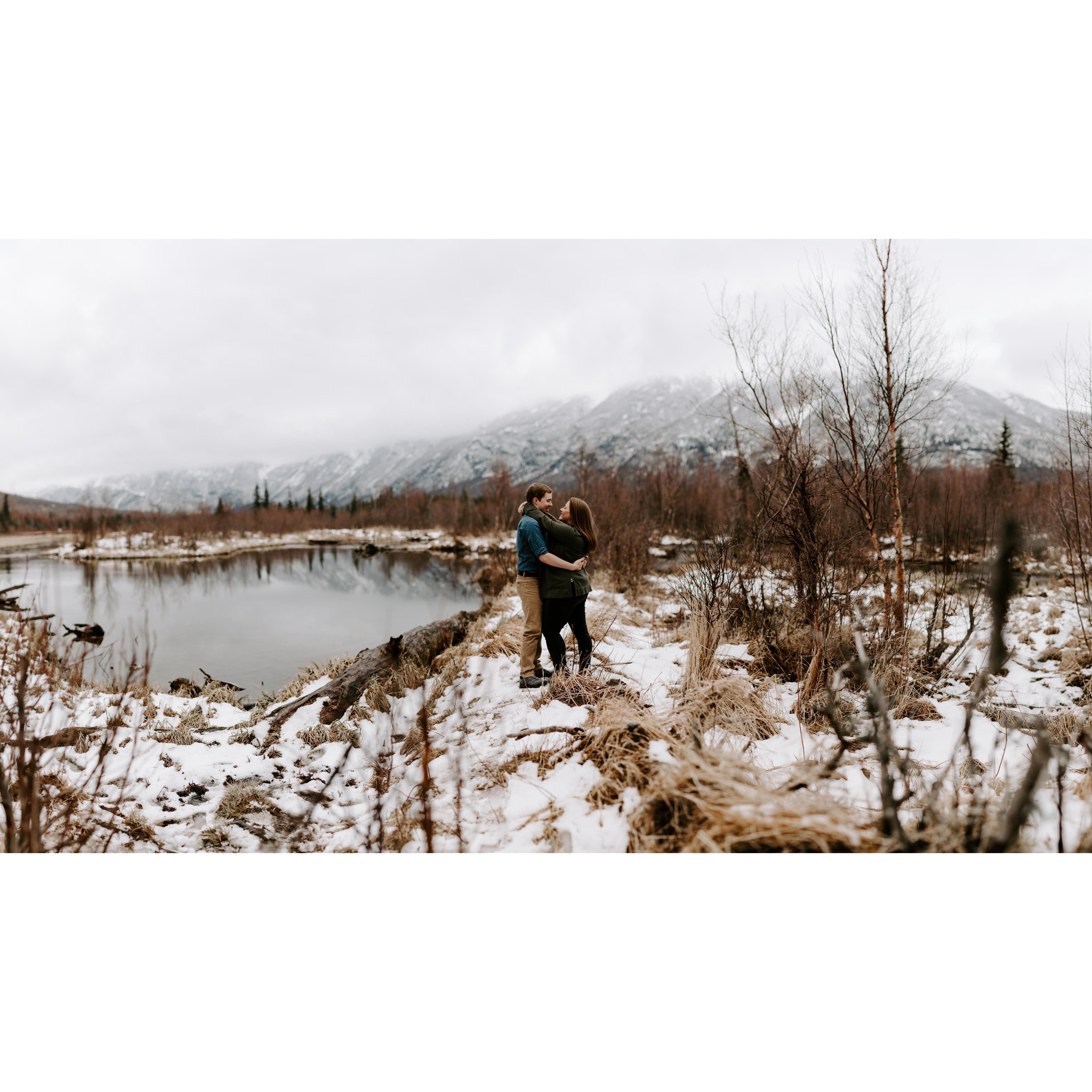 Engagement photos done in Alaska at Eagle River Nature Center by the amazing Sarah French.
Instagram: @sarah.french.photo
Facebook: @Sarah French Photo
Website: sarahfrenchphoto.com