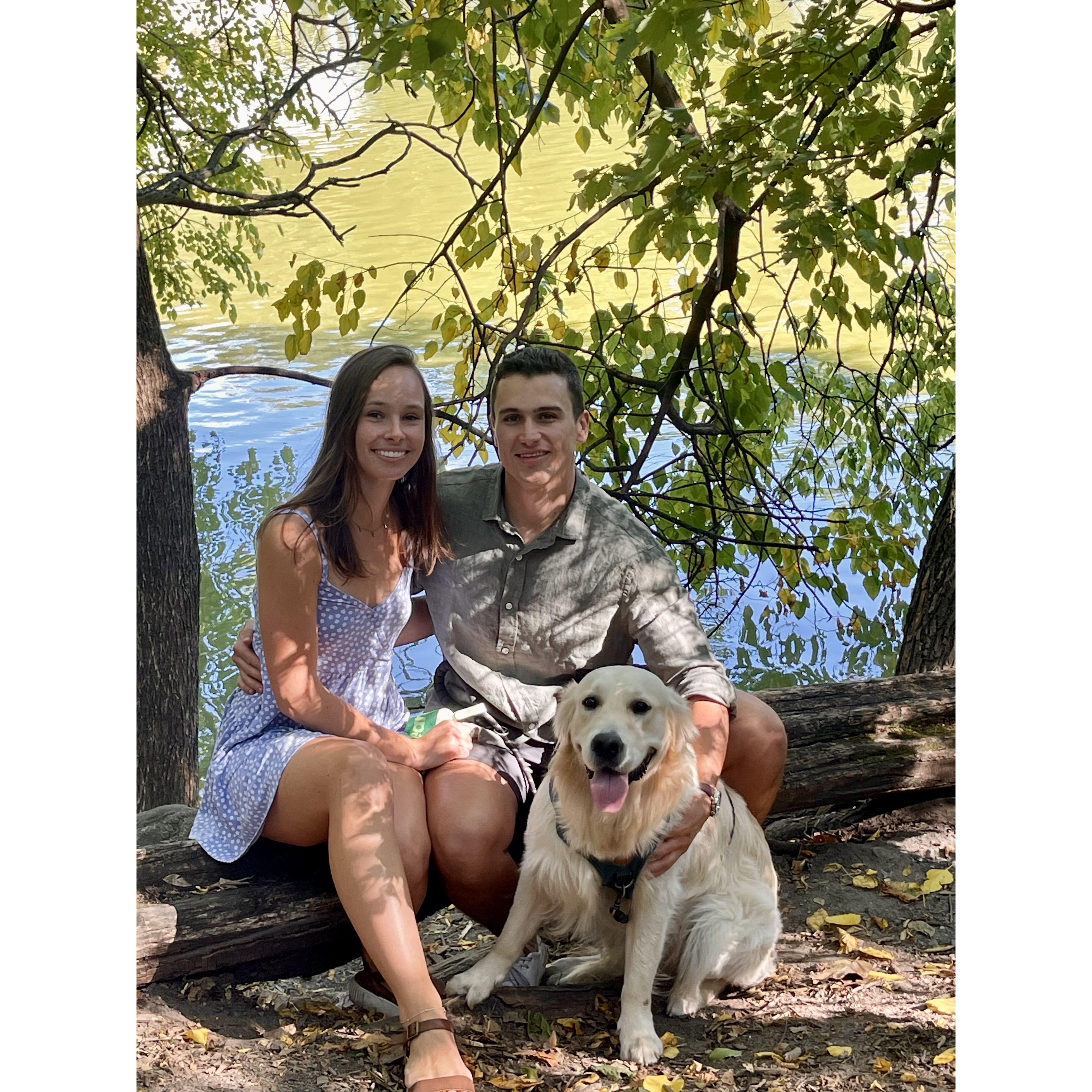 Central Park where we got engaged