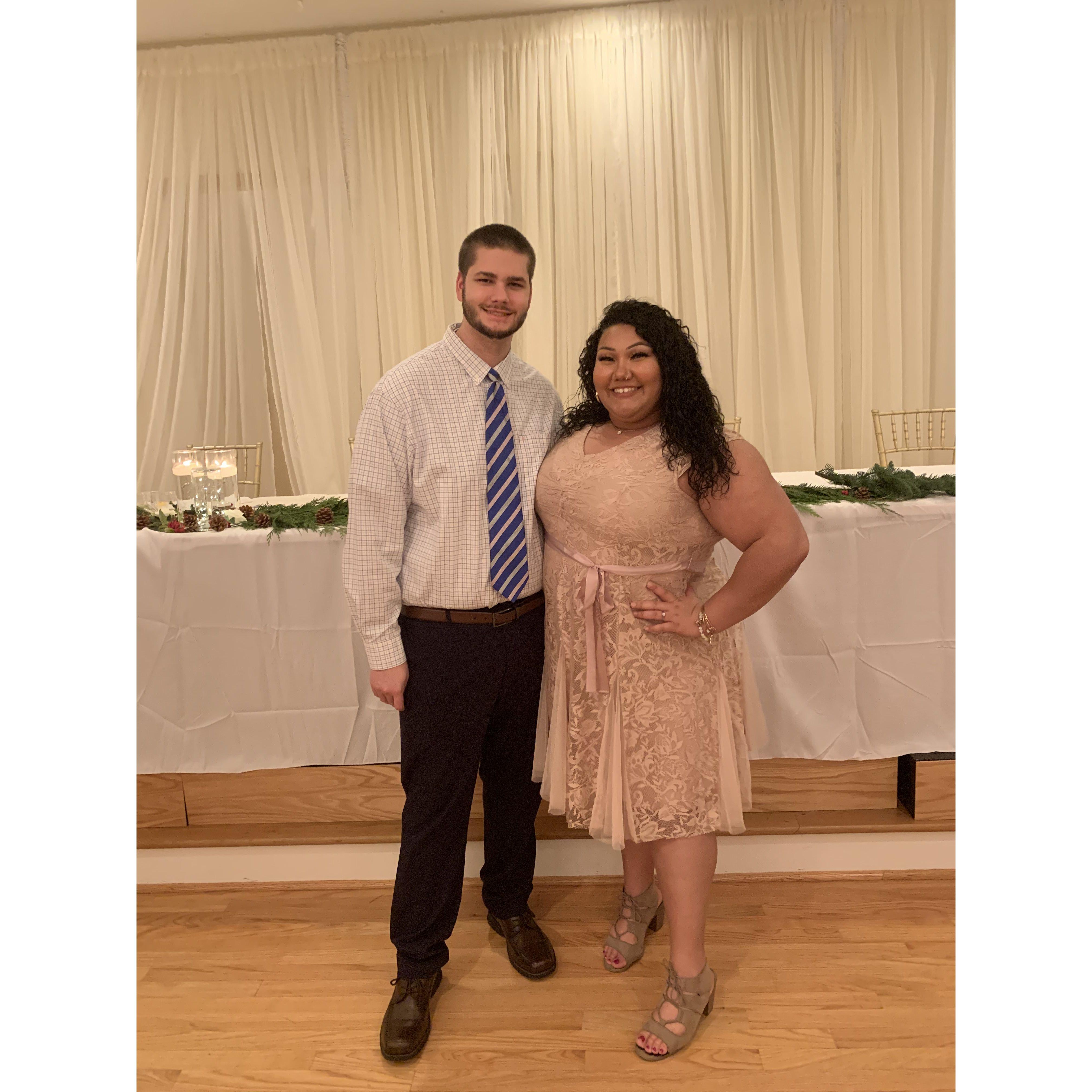 Our first wedding together. Looking forward to being each other's "Forever +1"