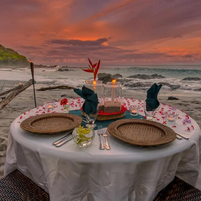 Romantic Dinners on Our Honeymoon
