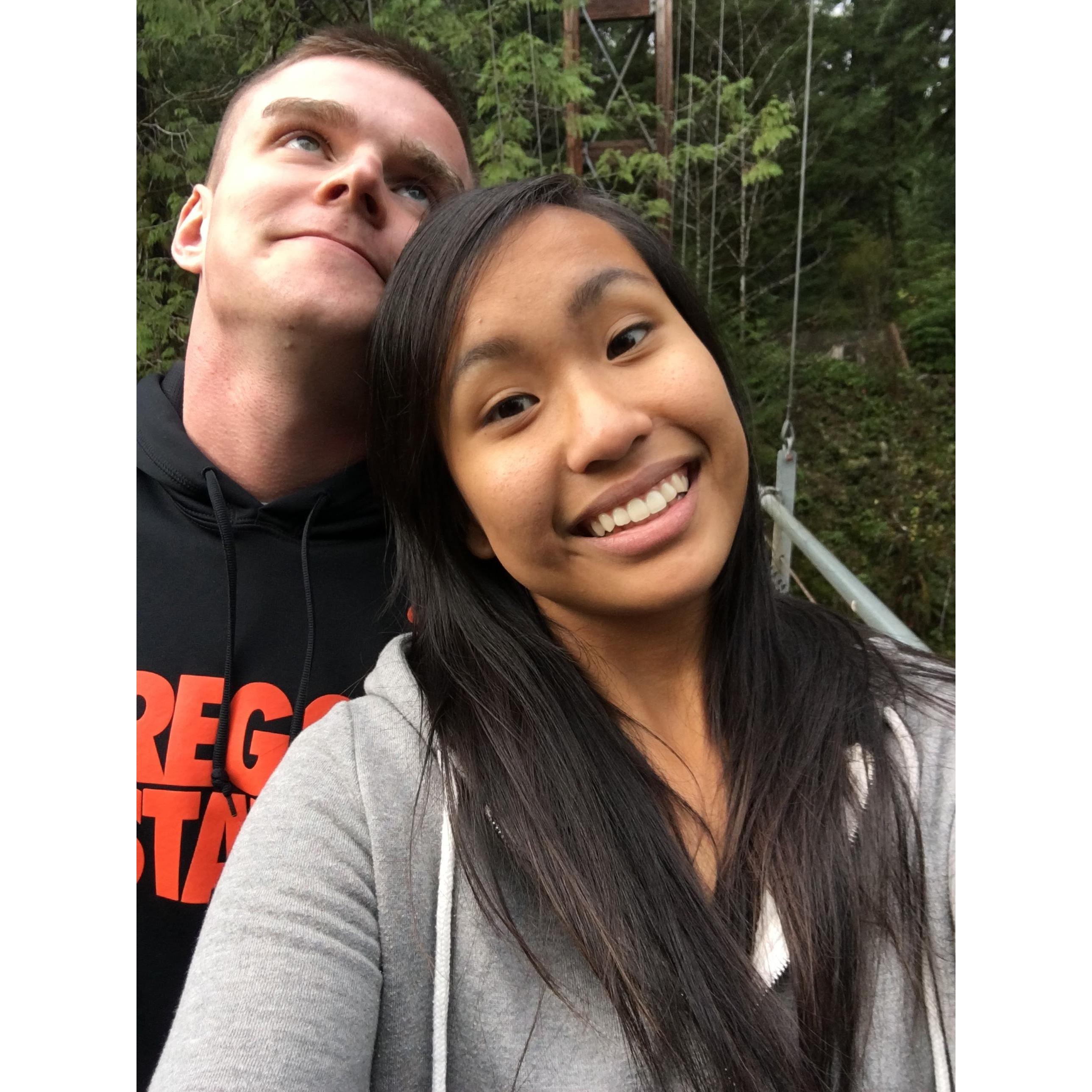 Our first hike and photo together. (Nov 2016)