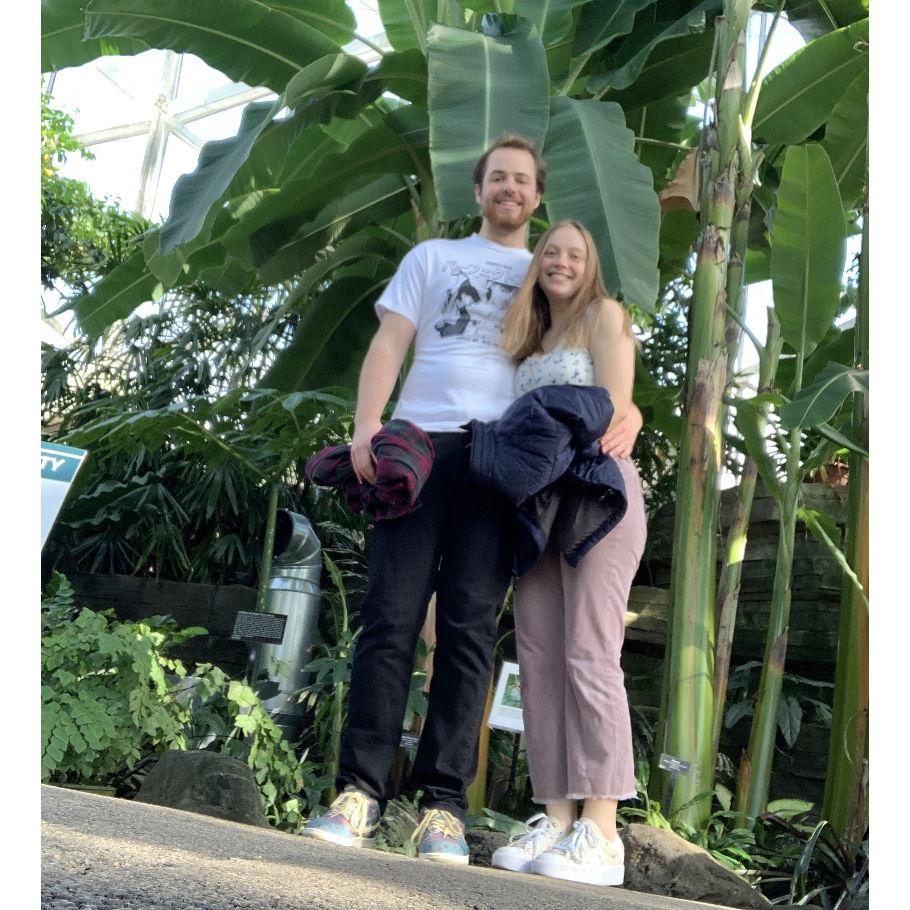 One of our early dates was going to the Mitchell Park Domes
