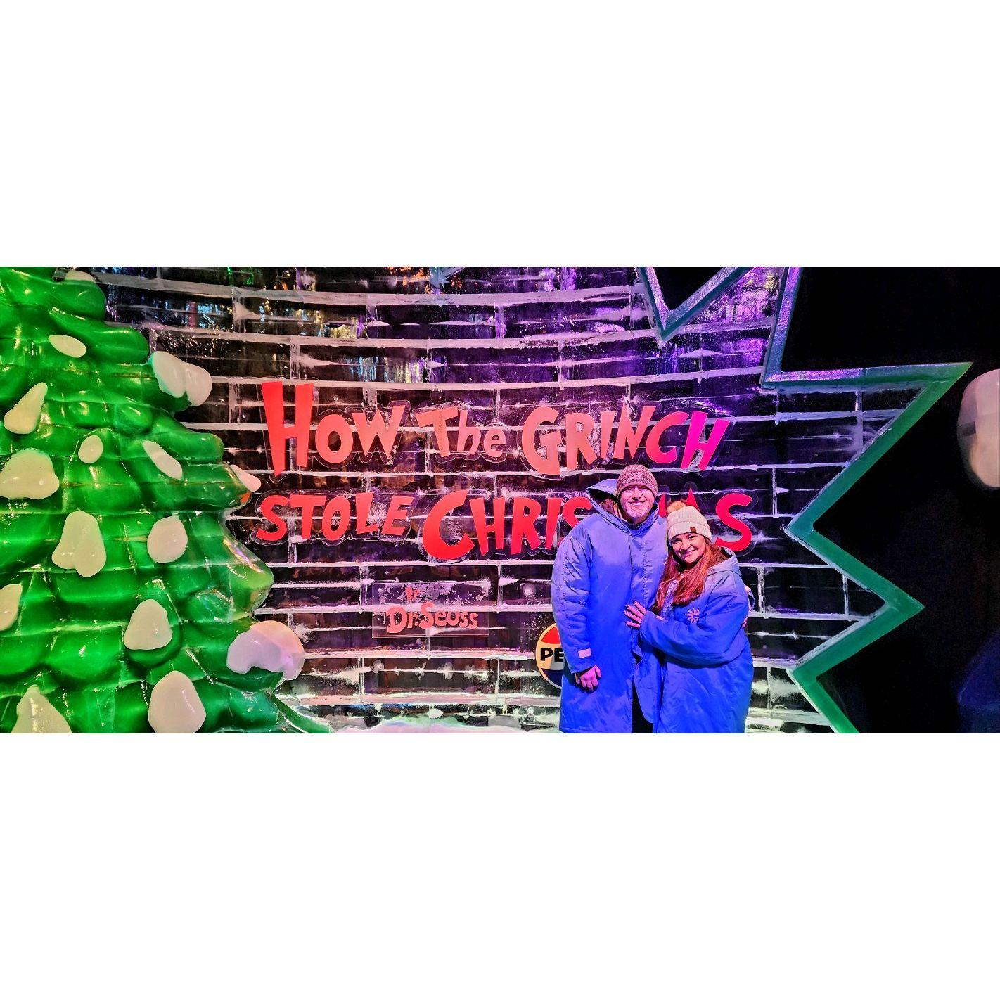 New Years weekend in Dallas. ICE. How the Grinch Stole Christmas. Dec 2023