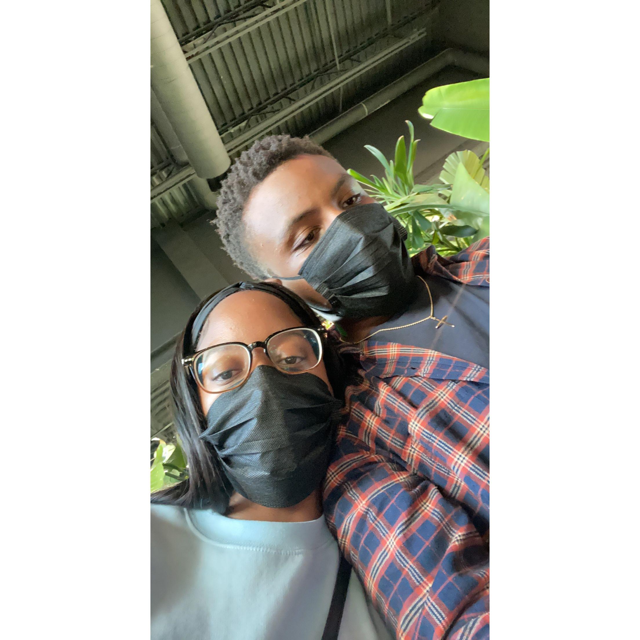 Pandemic movie date at Hollywood Palms Cinema in Aurora, IL 4.2.2021