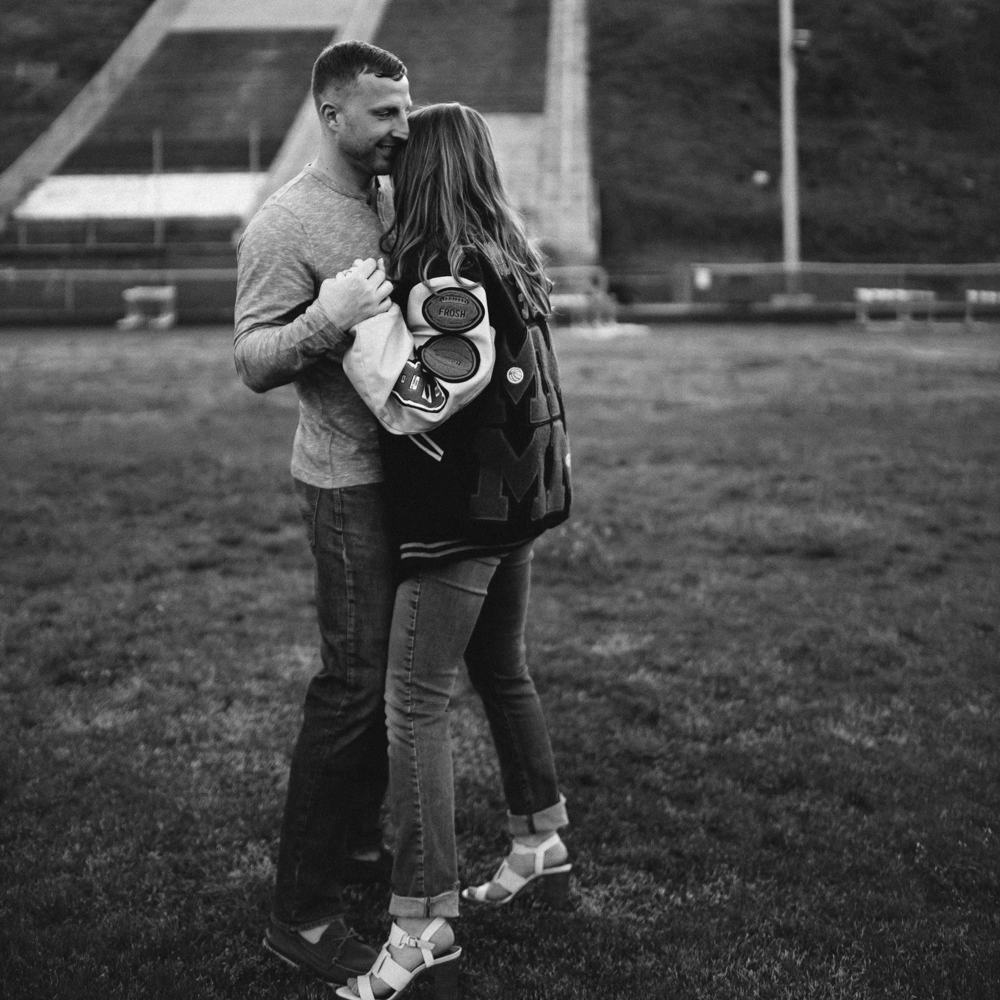 Luke and I may be from the same hometown and he may be a bit of a hero for his quarterback skills, but he didn't win my heart on the football field. In fact, I've never seen him play a single game.