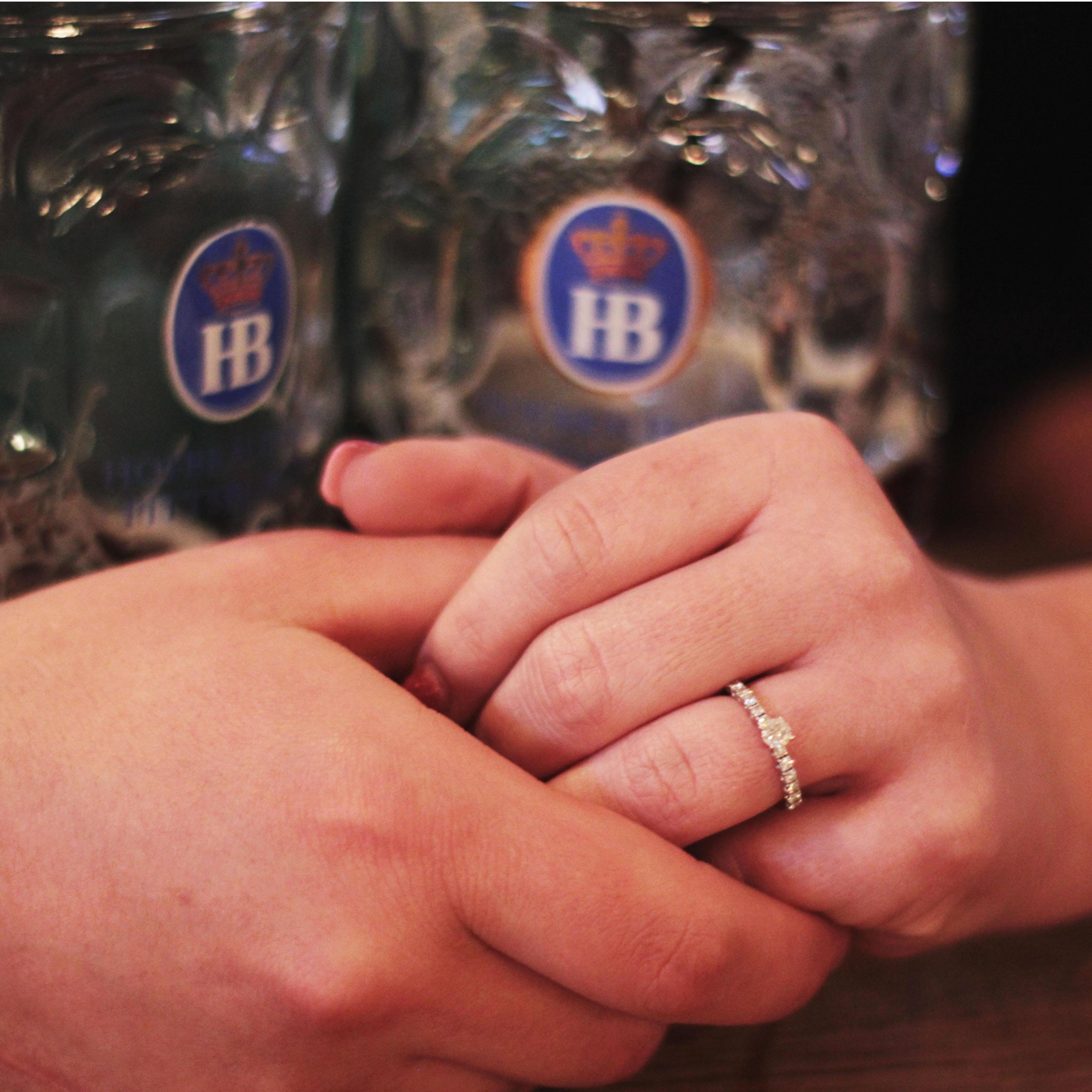 We first met at Hofbrauhaus in Pittsburgh, so of course, engagement photos needed to be taken there!