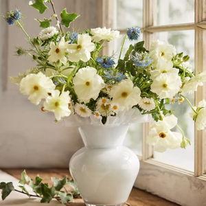 Ruffled Glass Bud Vase