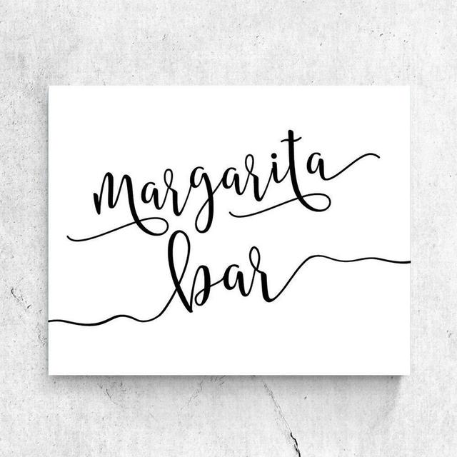 Margarita Bar Sign, Margarita Sign, Fiesta Party Decorations, Fiesta Wedding Shower, Fiesta Bachelorette Party, Mexican Theme Bridal Shower 8x10 Inches No Frame