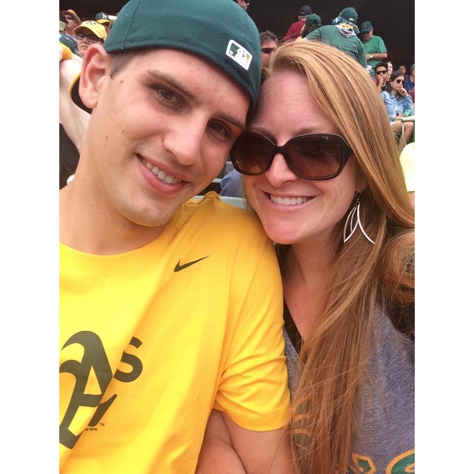 Alecia bought an A's shirt!