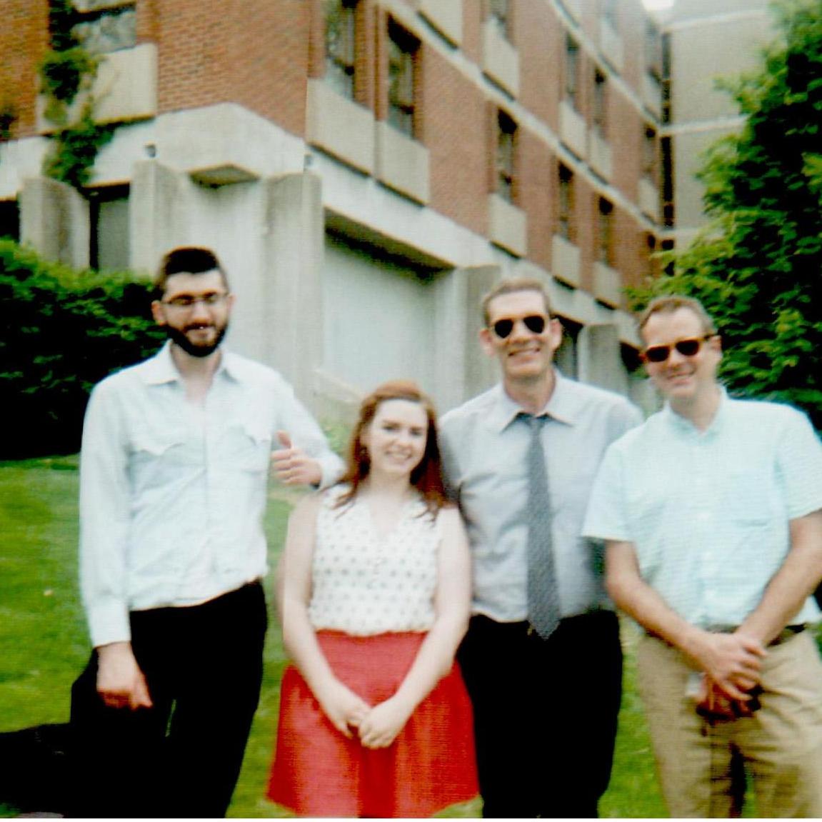 With our professors after graduation in 2013