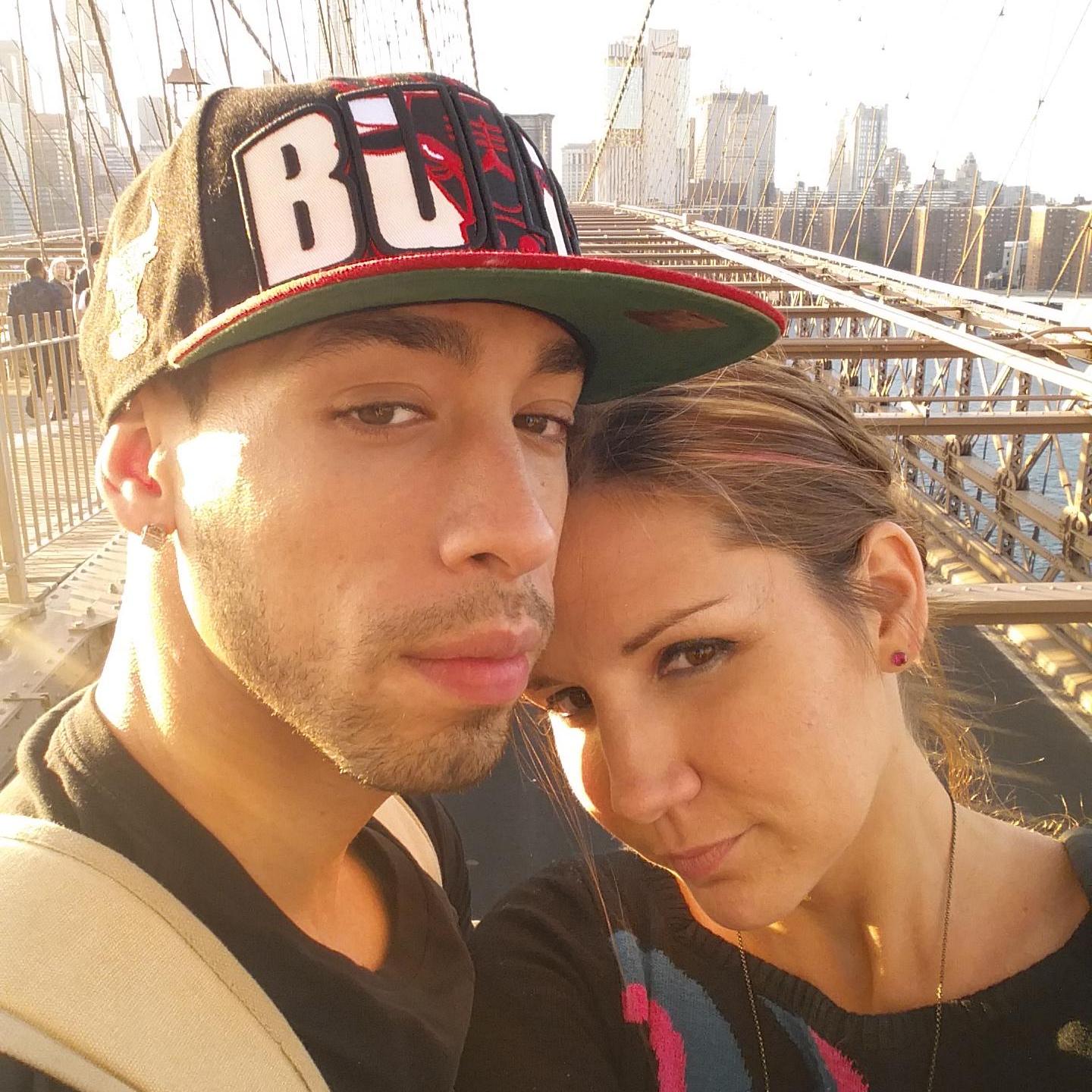 We crossed the Brooklyn Bridge. What a great view.
