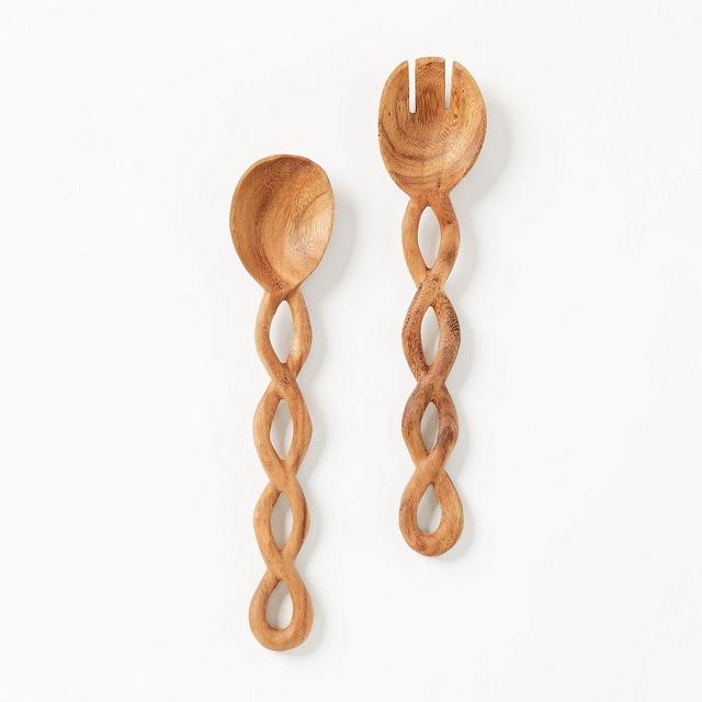 Spiral Salad Servers, Set of 2