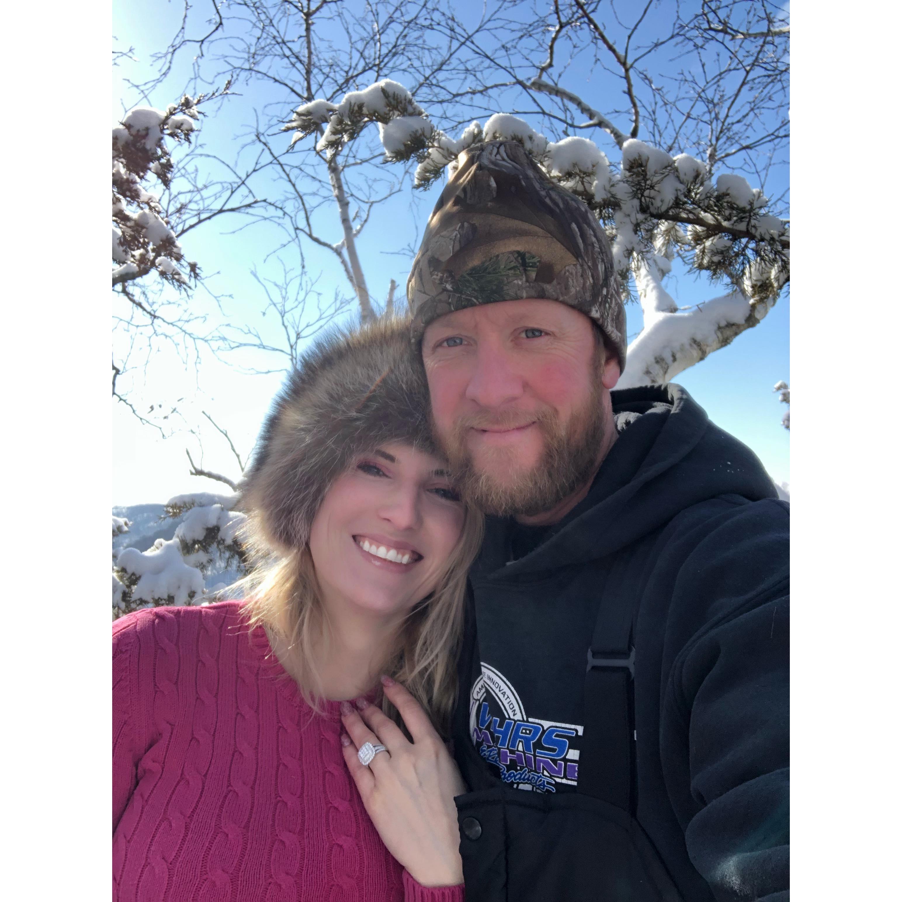 First photo after he popped the question