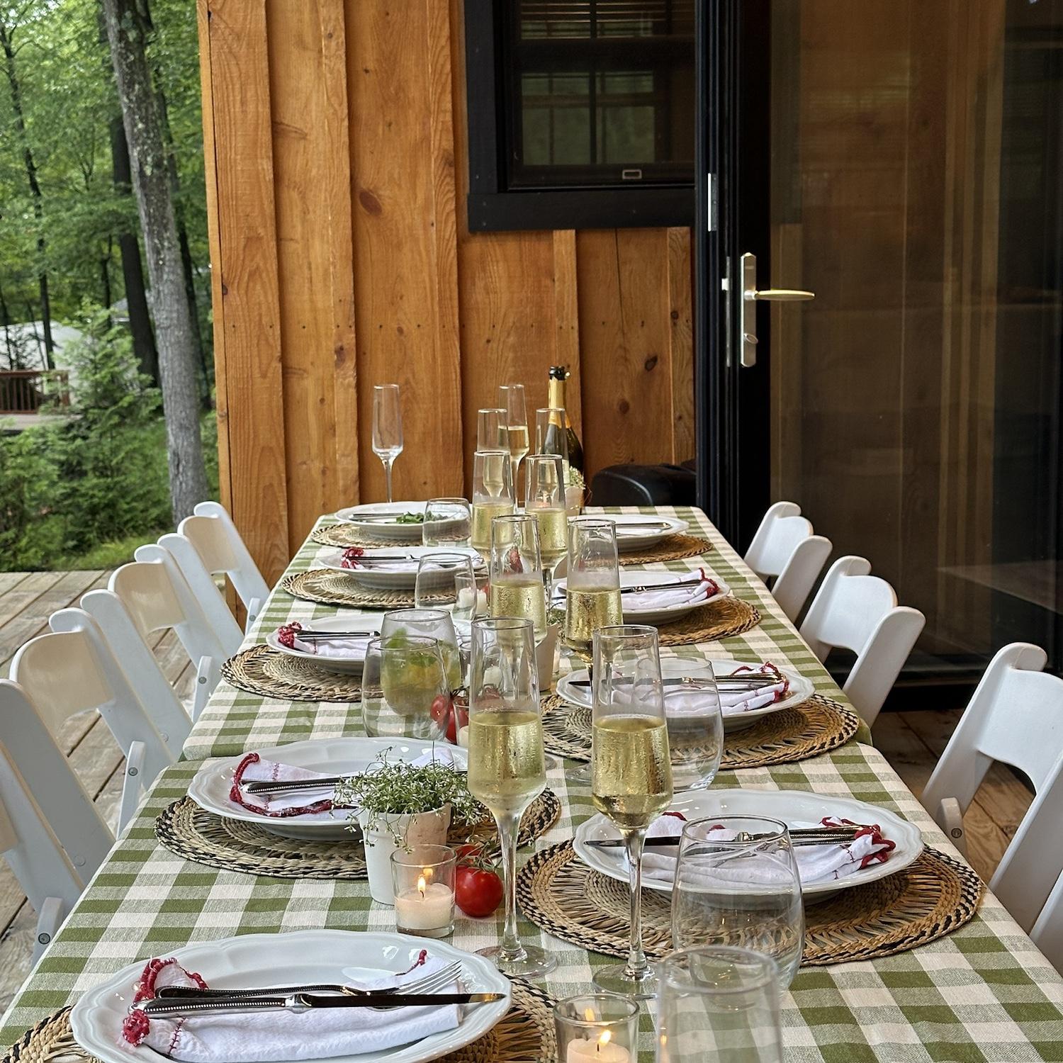 Our dinner my wonderful friends set up for after. It was so beautiful!