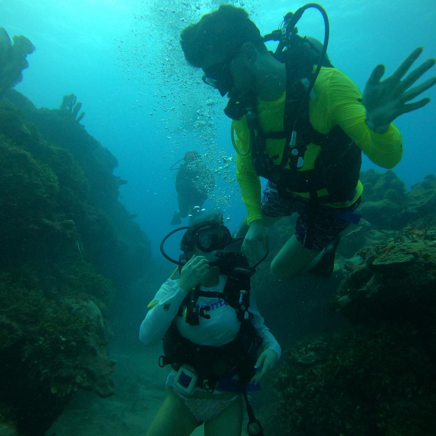 Our first dive together - Jamaica 2022