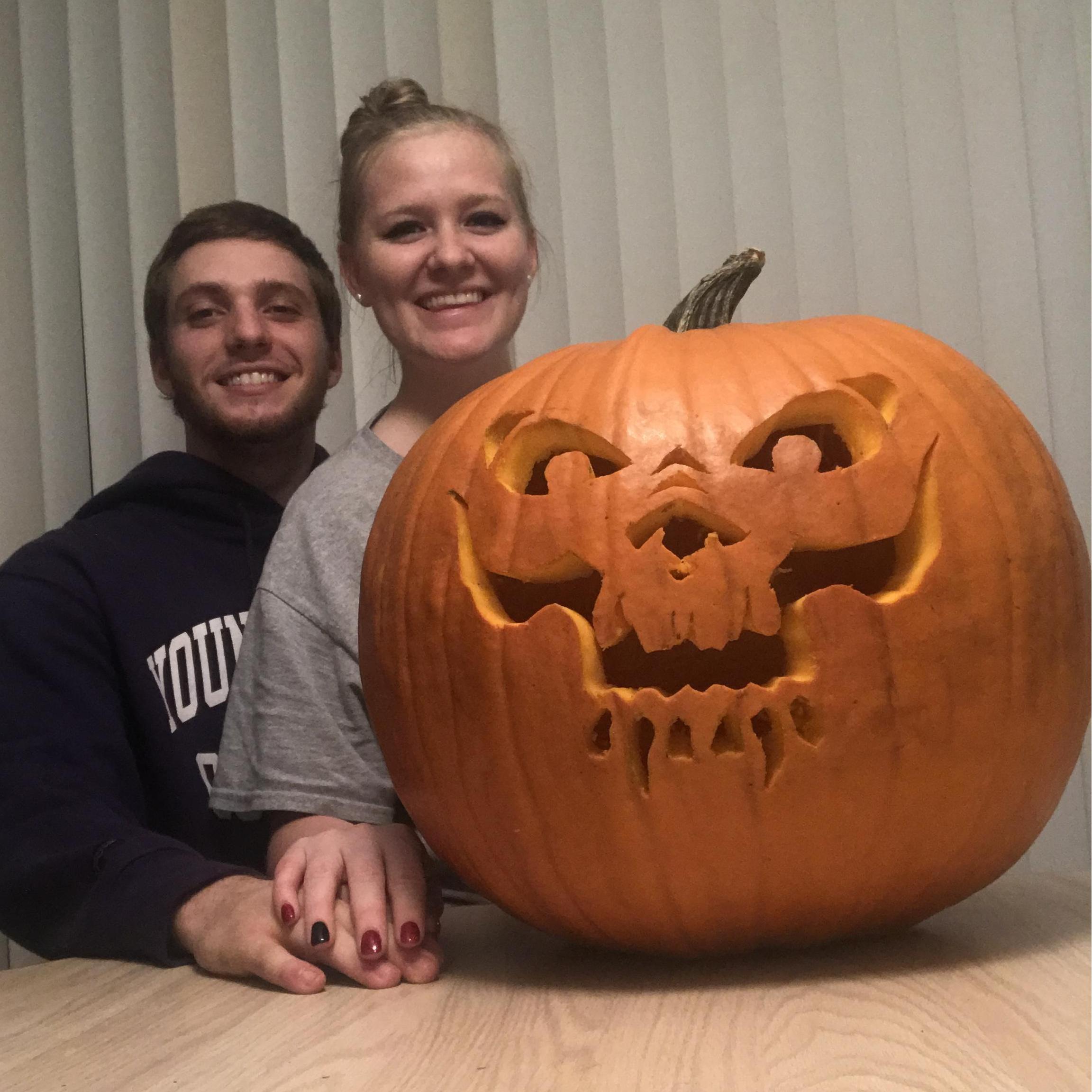 Start of our annual pumpkin carving competition 2017