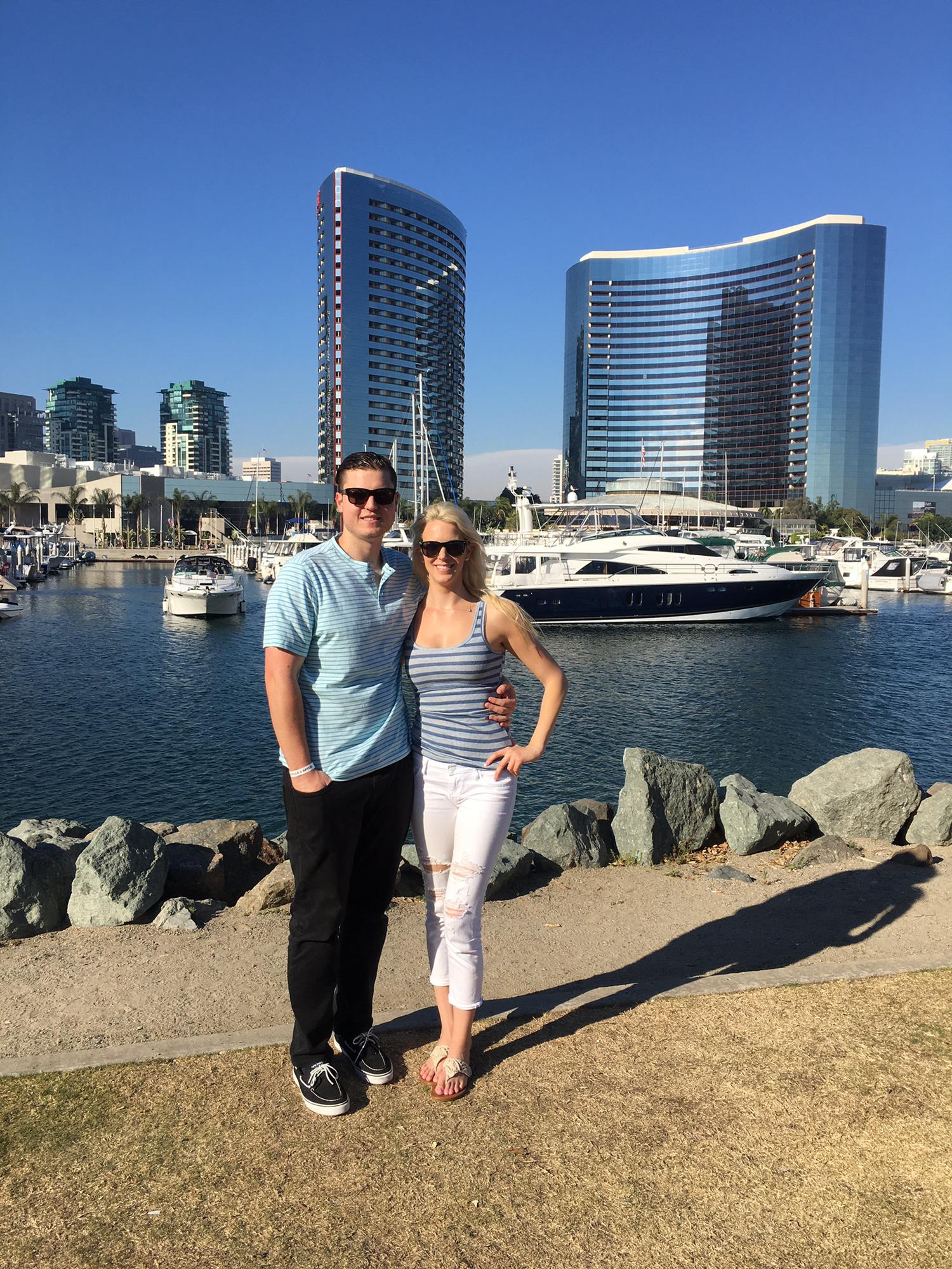 Oyster Fest, San Diego - 6 months into dating. We were getting pretty serious.