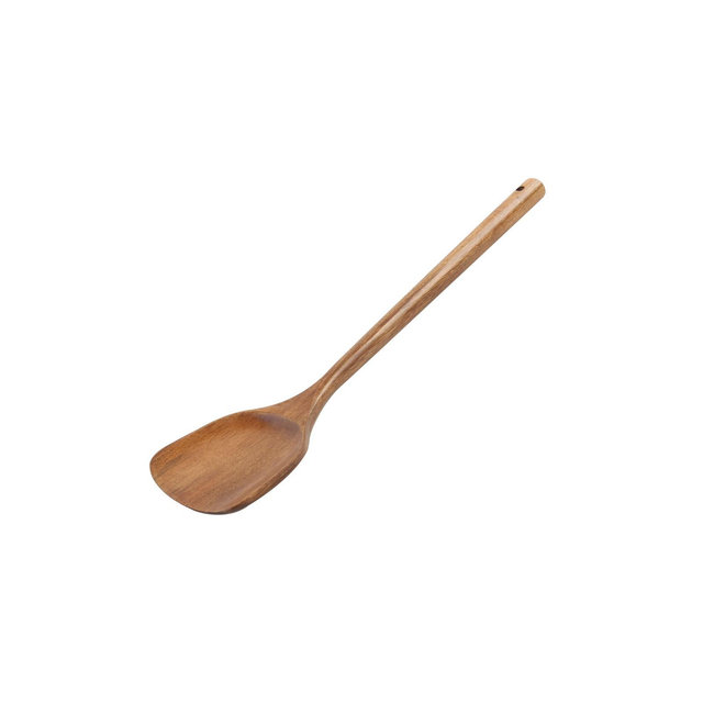 Unique Bargains Wooden Turner Pan Stir Frying Spatula Wok Kitchen Essential Cookware for Cooking Baking Flipping Brown 1 Pc