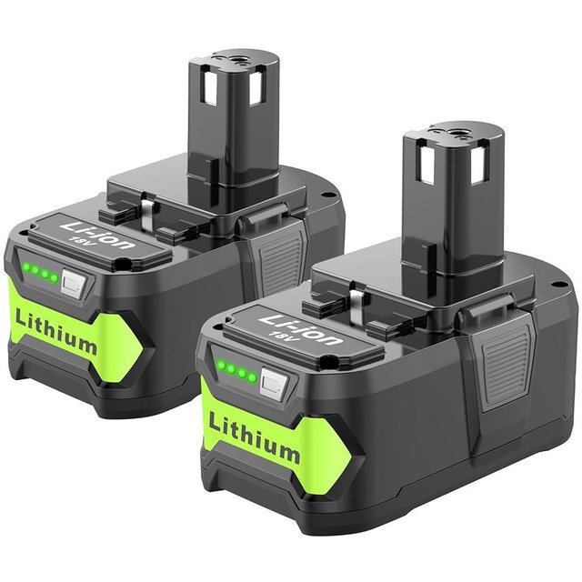 Nicetoro 2Packs 18V 5.0Ah Battery Replacement for Ryobi 18V Battery P102 P105 Compatible with Ryobi 18V Cordless Power Tools P344 P4500